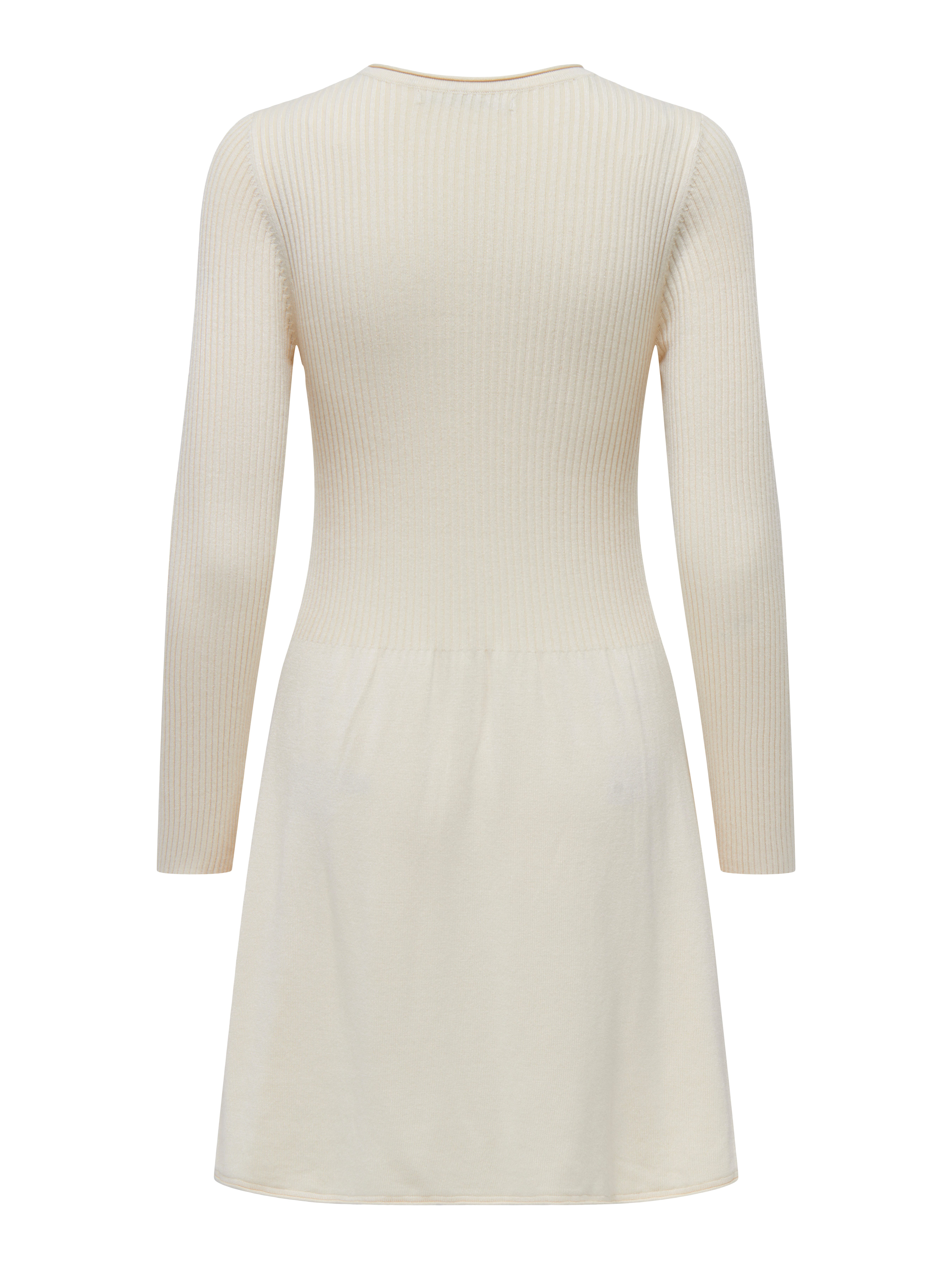 Only Gebreide jurk ONLALMA L/S O-NECK DRESS KNT NOOS