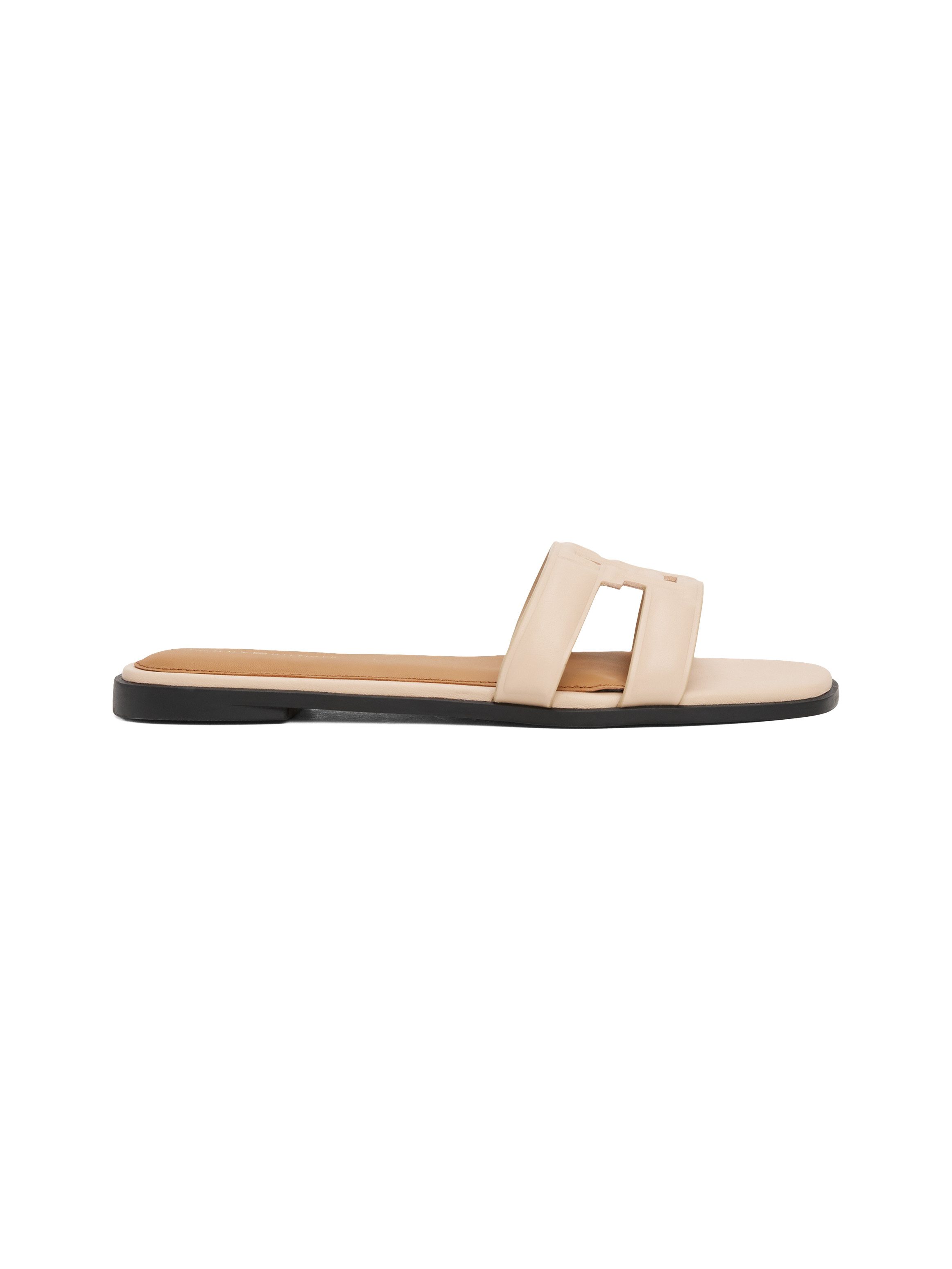 Tommy Hilfiger Slippers TH LOGO STRAP MULE , comfortabele schoen, zomerschoen, flats met th-logo