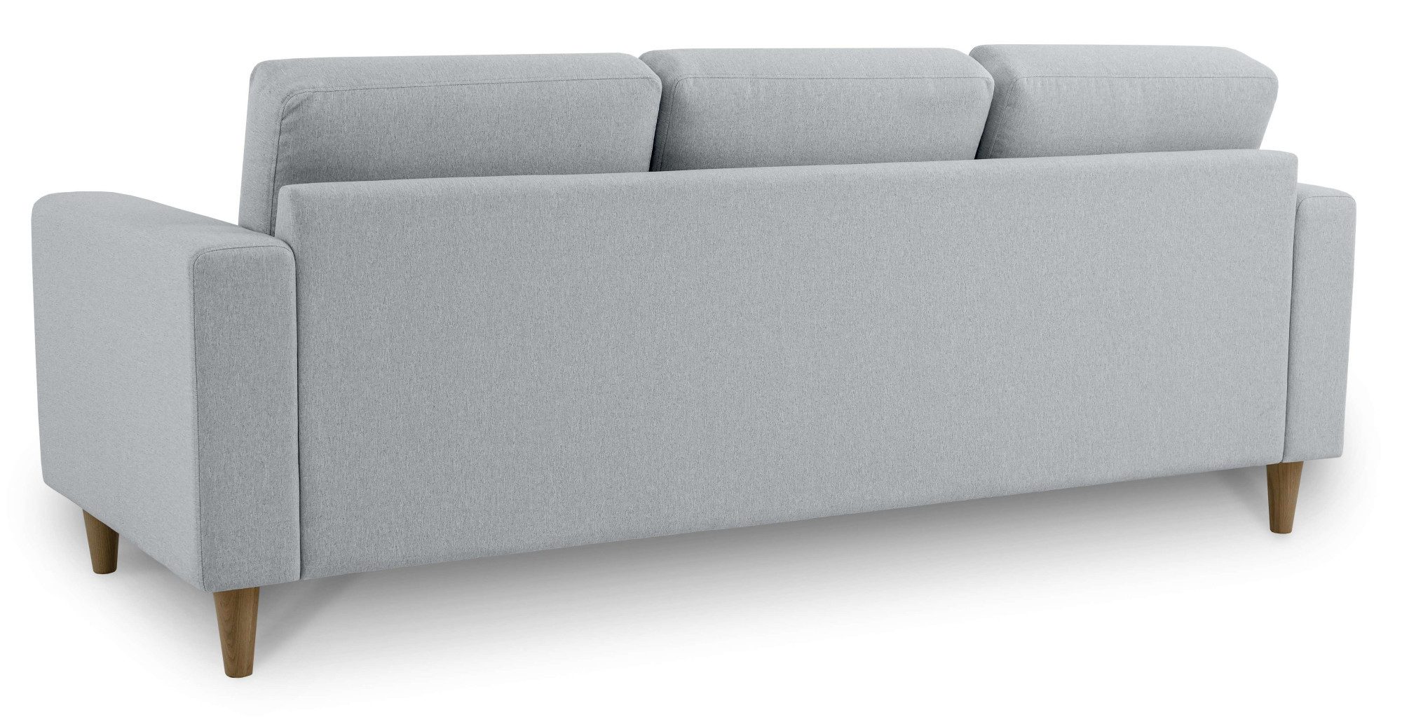 andas 3-zitsbank Tvinno in scandinavische stijl, met massief houten poten, breedte 217 cm