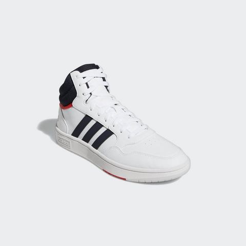 adidas Adidas hoops 3.0 mid sneakers wit-rood heren heren