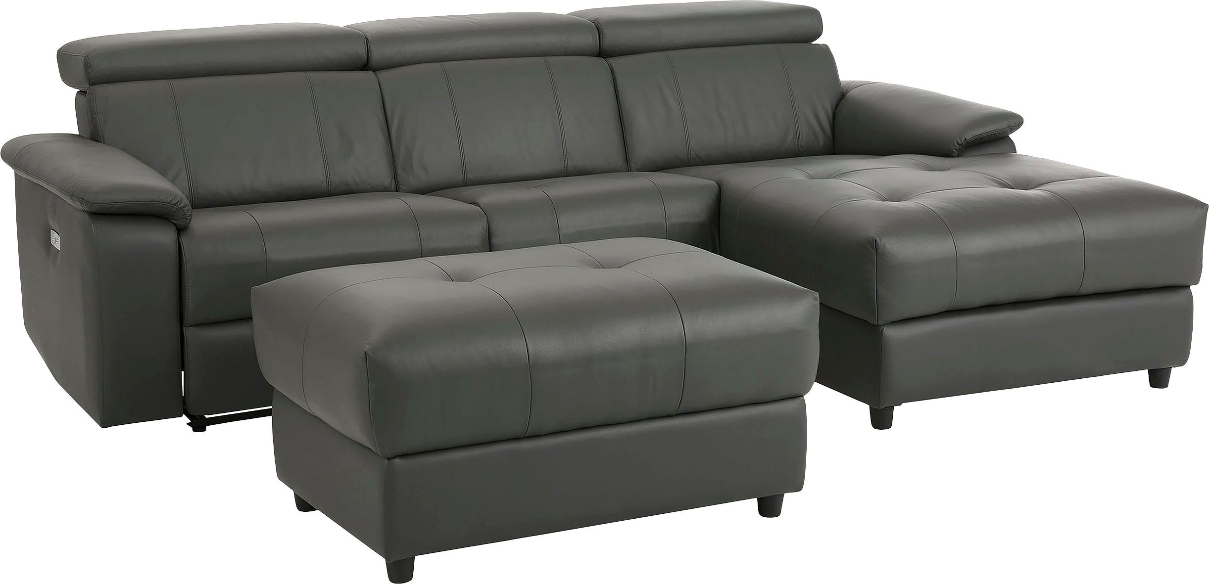 Home affaire Hoekbank Binado, L-vorm, met handmatige of elektrische relaxfunctie met usb-aansluiting