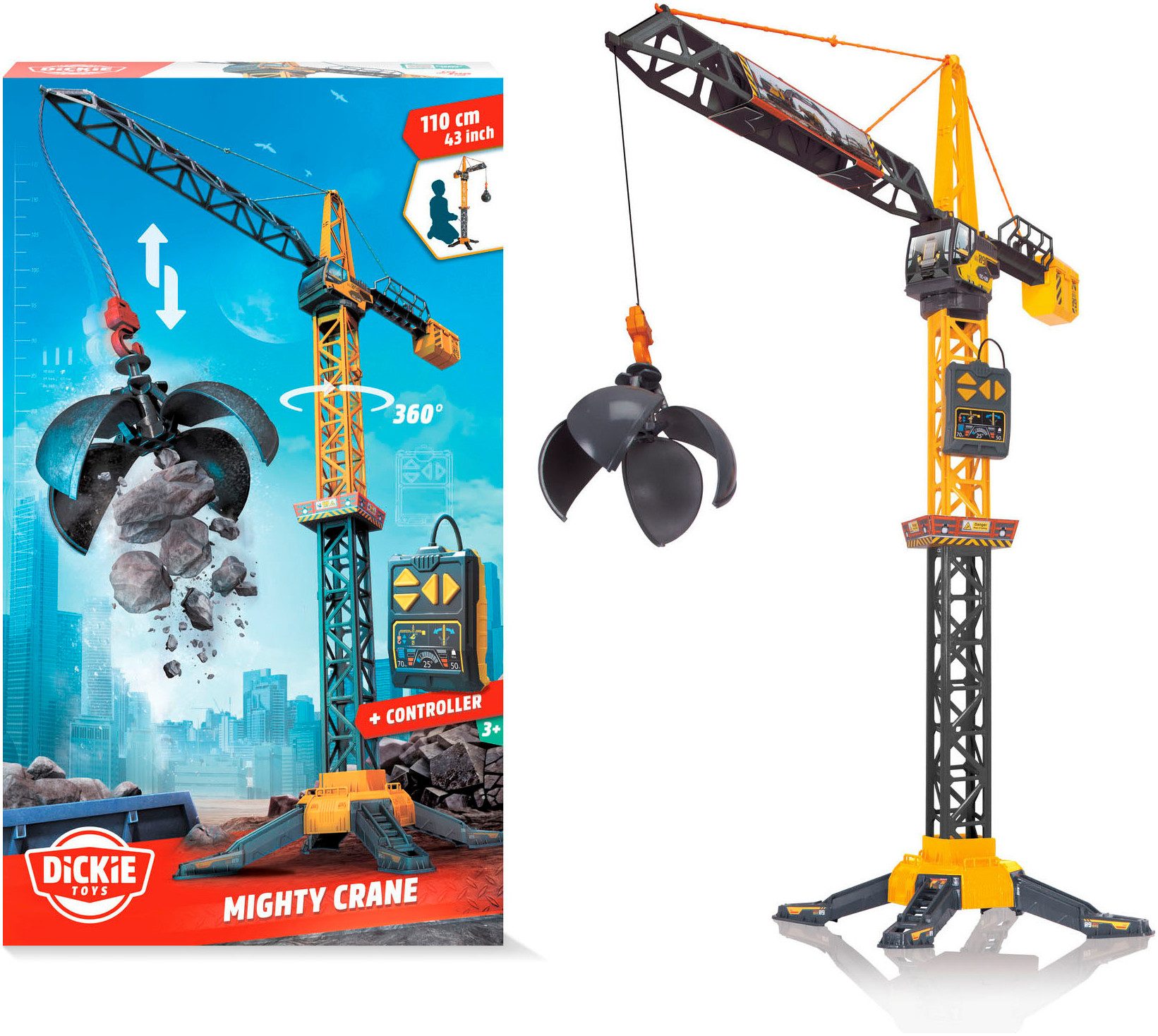 Dickie Toys Radiografisch bestuurbare kraan Mighty Crane