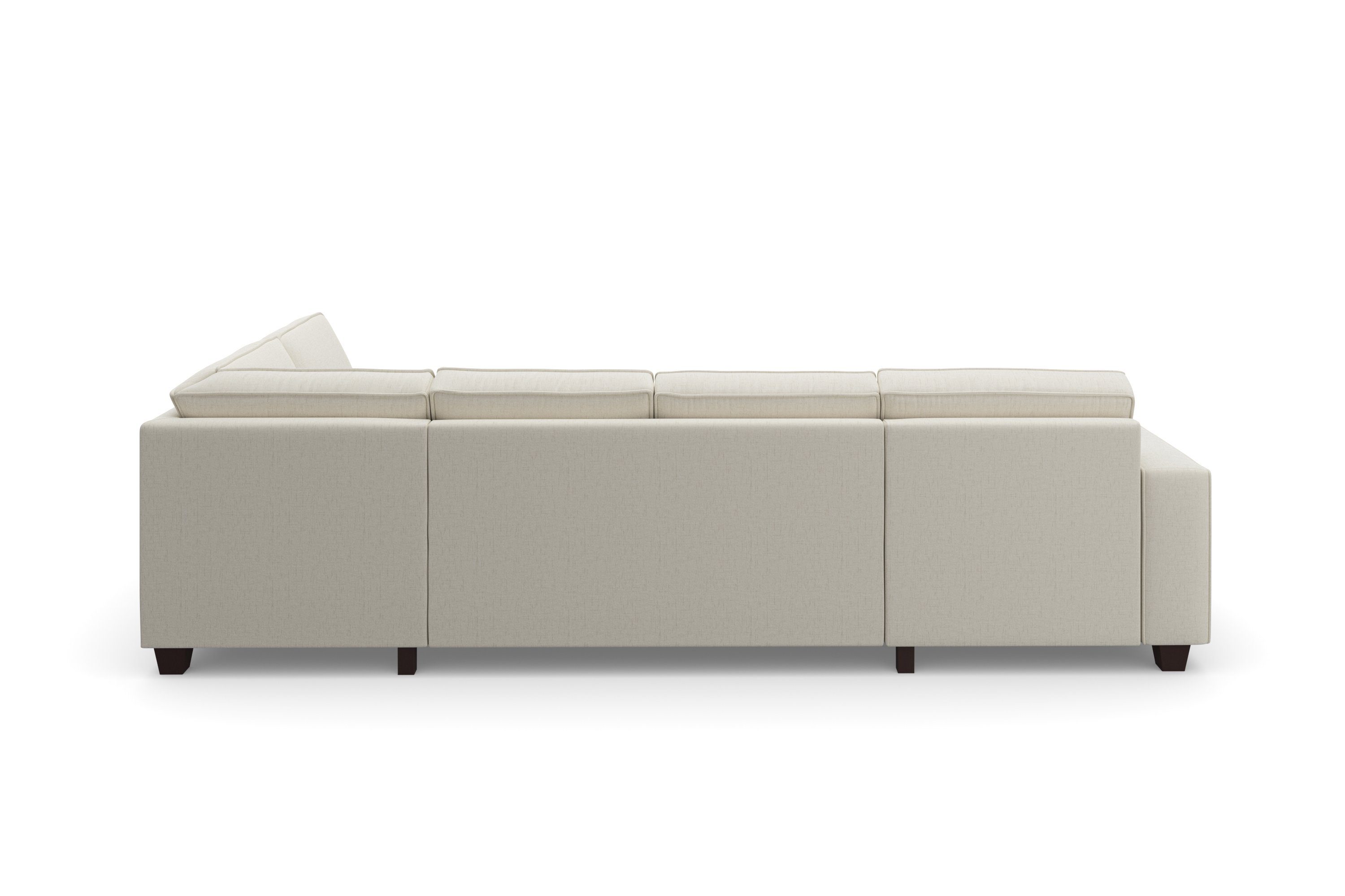 Home affaire Zithoek County U-model naar keuze ottomane links of rechts, met binnenveringsinterieur (3-delig)