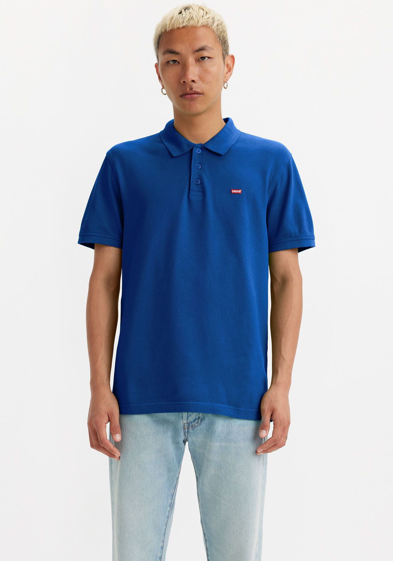 Levi's Poloshirt LE NEW LEVIS HM POLO met klein batwing-logo heren poloshirts maat S blauw