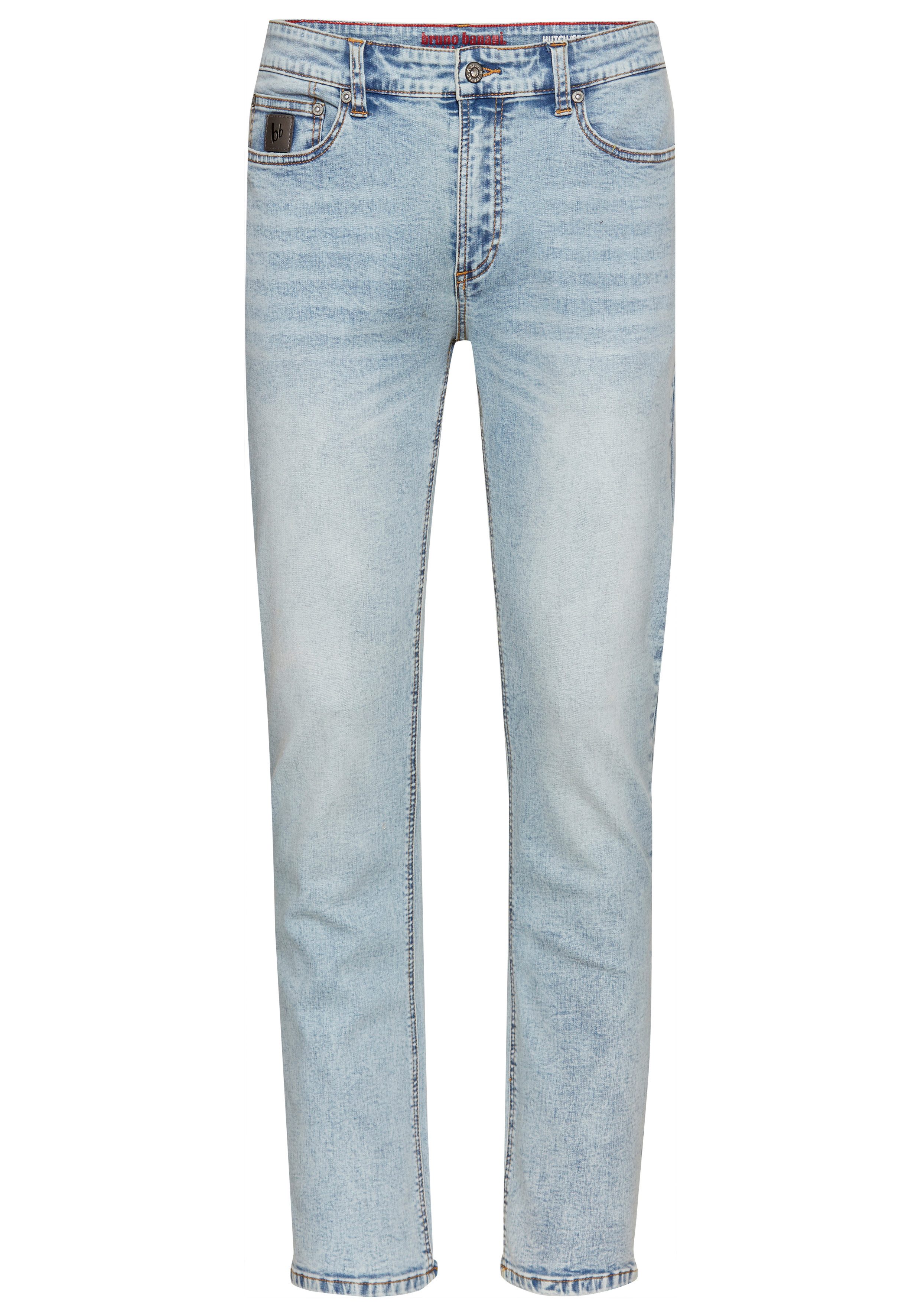 Bruno Banani Straight jeans Hutch rechte broekspijpen, gedeeltelijk met modieuze destroyed-effecten,