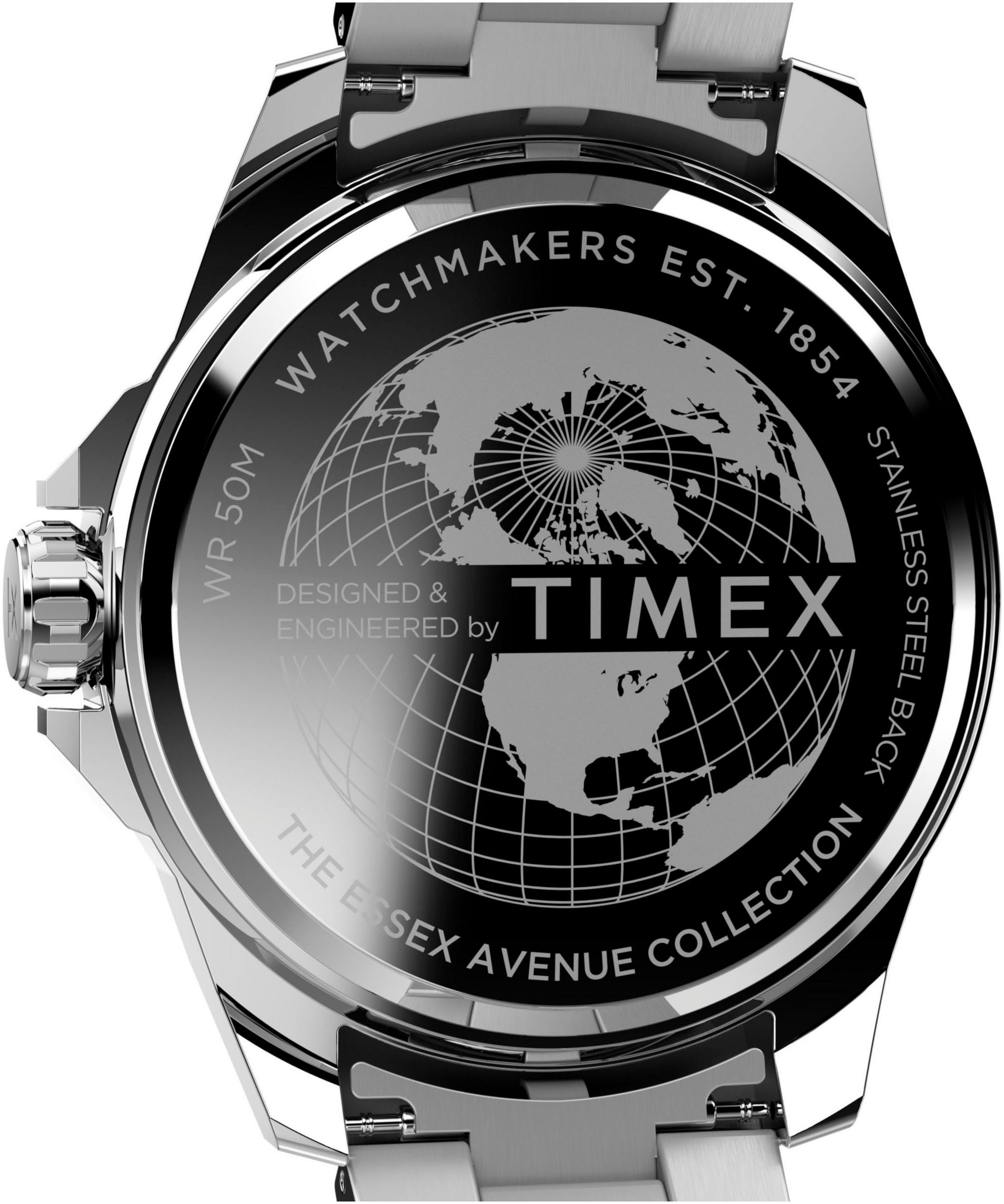 Timex Kwartshorloge Essex Horloge, herenhorloge, datum, lichtgevende wijzers, mineraalglas, analoog
