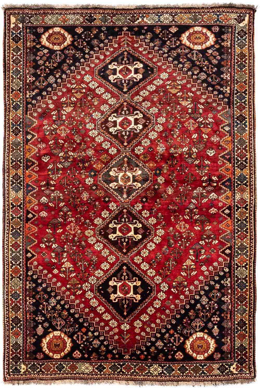 morgenland Wollen kleed Shiraz medaillon 285 x 167 cm Uniek exemplaar met certificaat