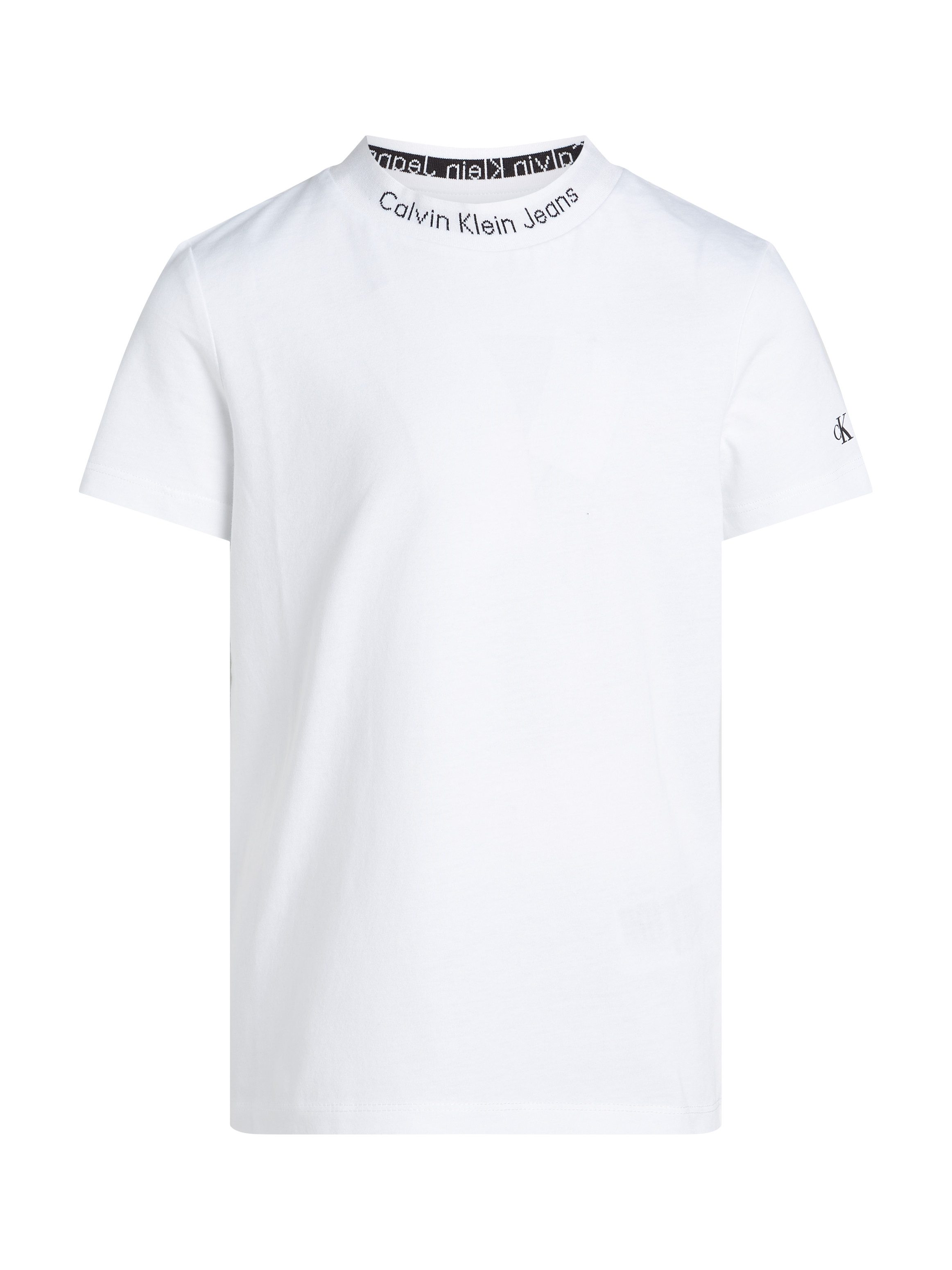 Calvin Klein T-shirt INTARSIA 2-PACK SS T-SHIRT voor kinderen tot 16 jaar, logo-opschrift (set, 2)