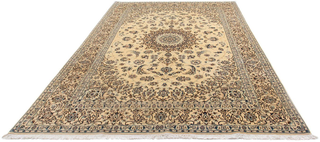 morgenland Wollen kleed Nain medaillon beige 299 x 199 cm Uniek exemplaar met certificaat