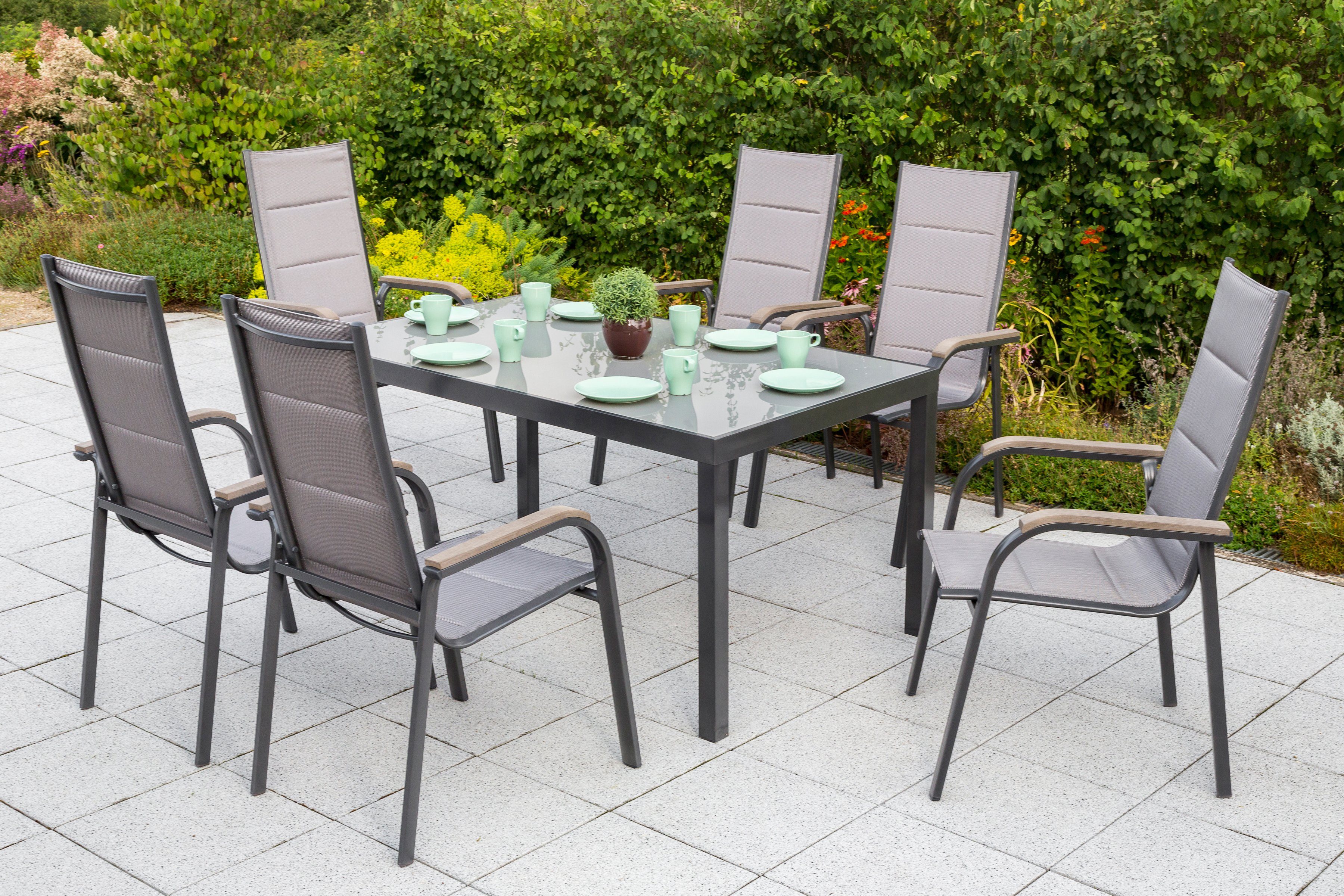 MERXX Tuin-eethoek Trivero tuinsets grijs