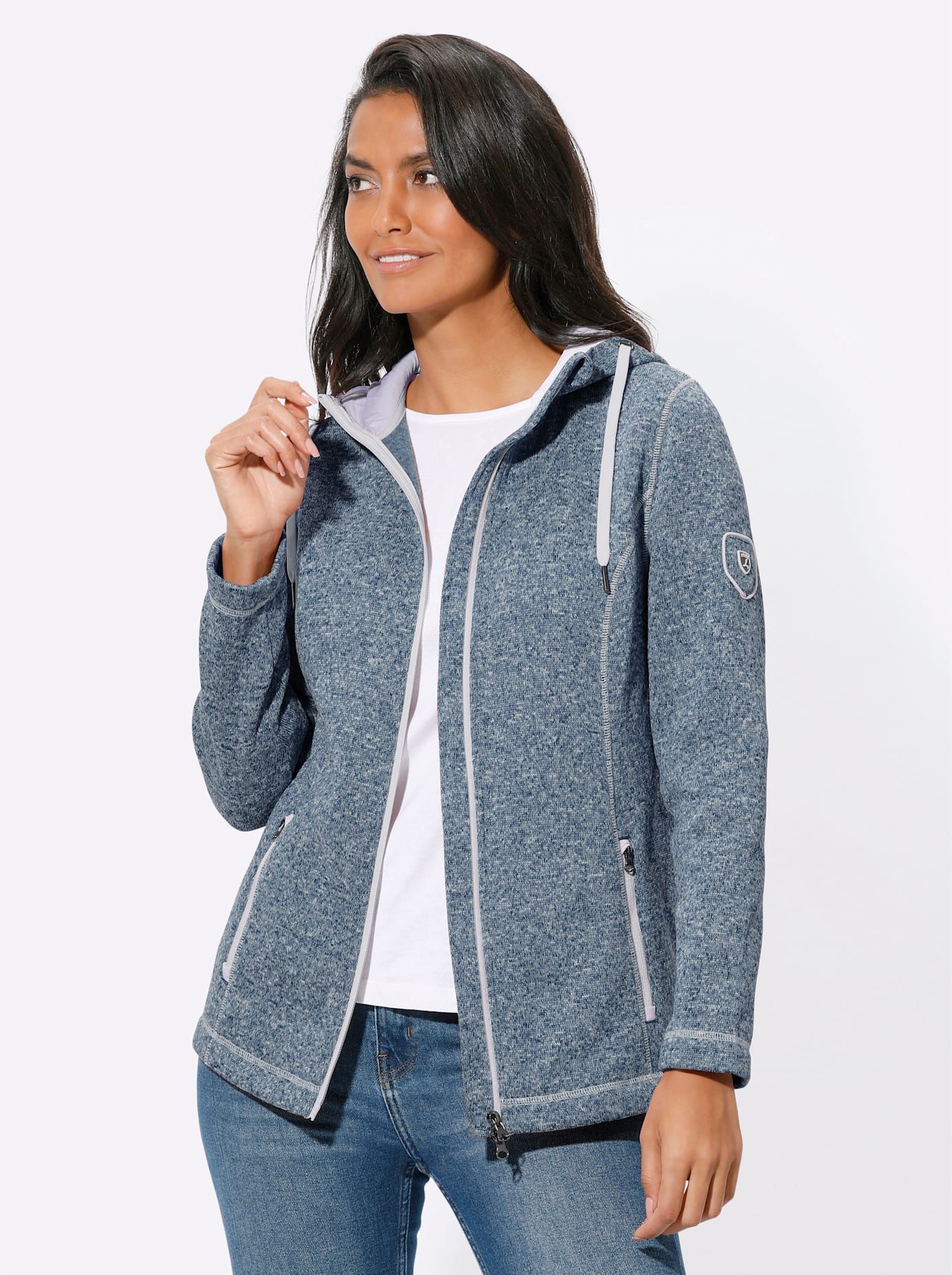 Casual Looks Gebreid fleecejack