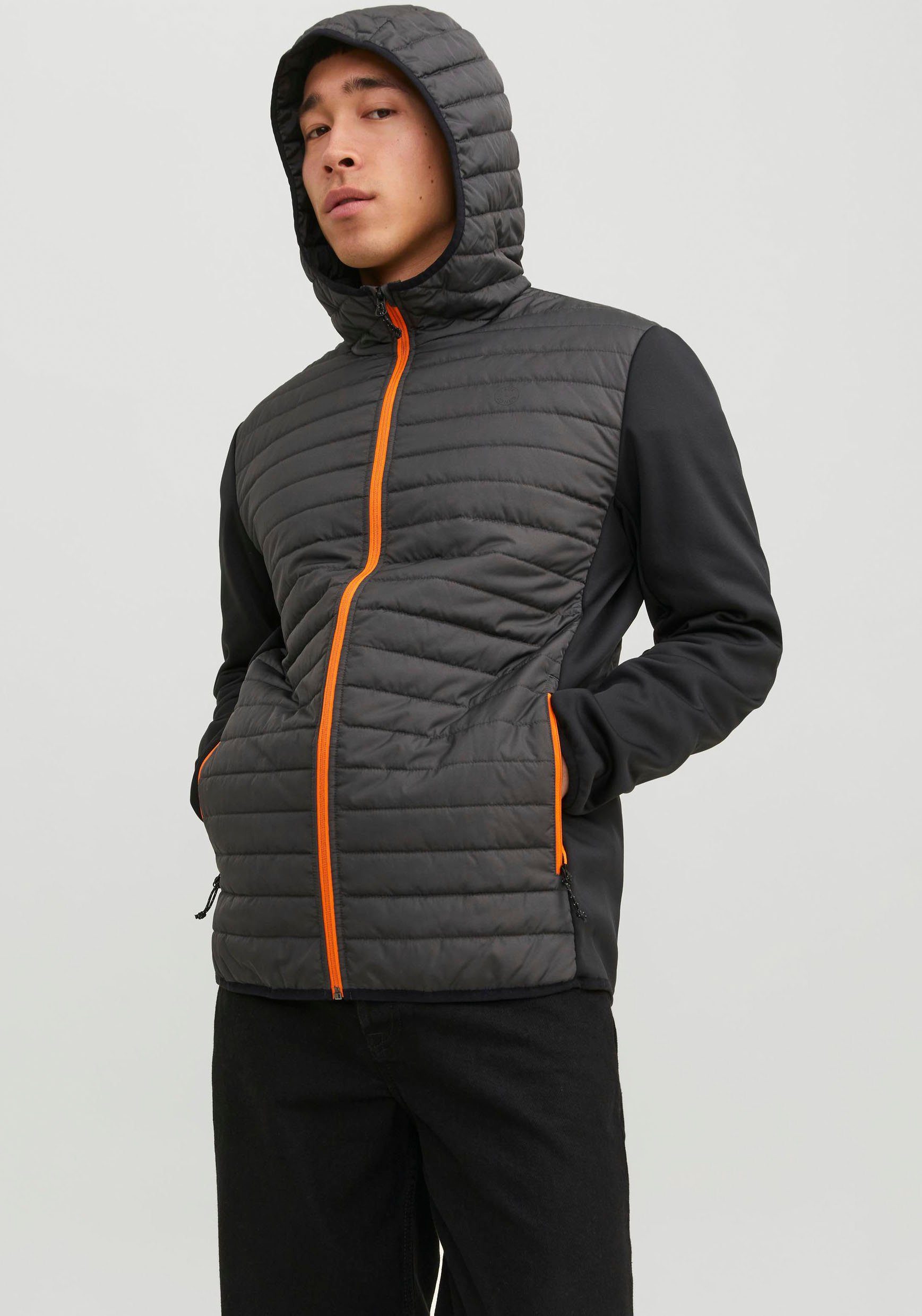 Jack & Jones Gewatteerde jas JJEMULTI QUILTED JACKET NOOS heren winterjassen maat XS grijs