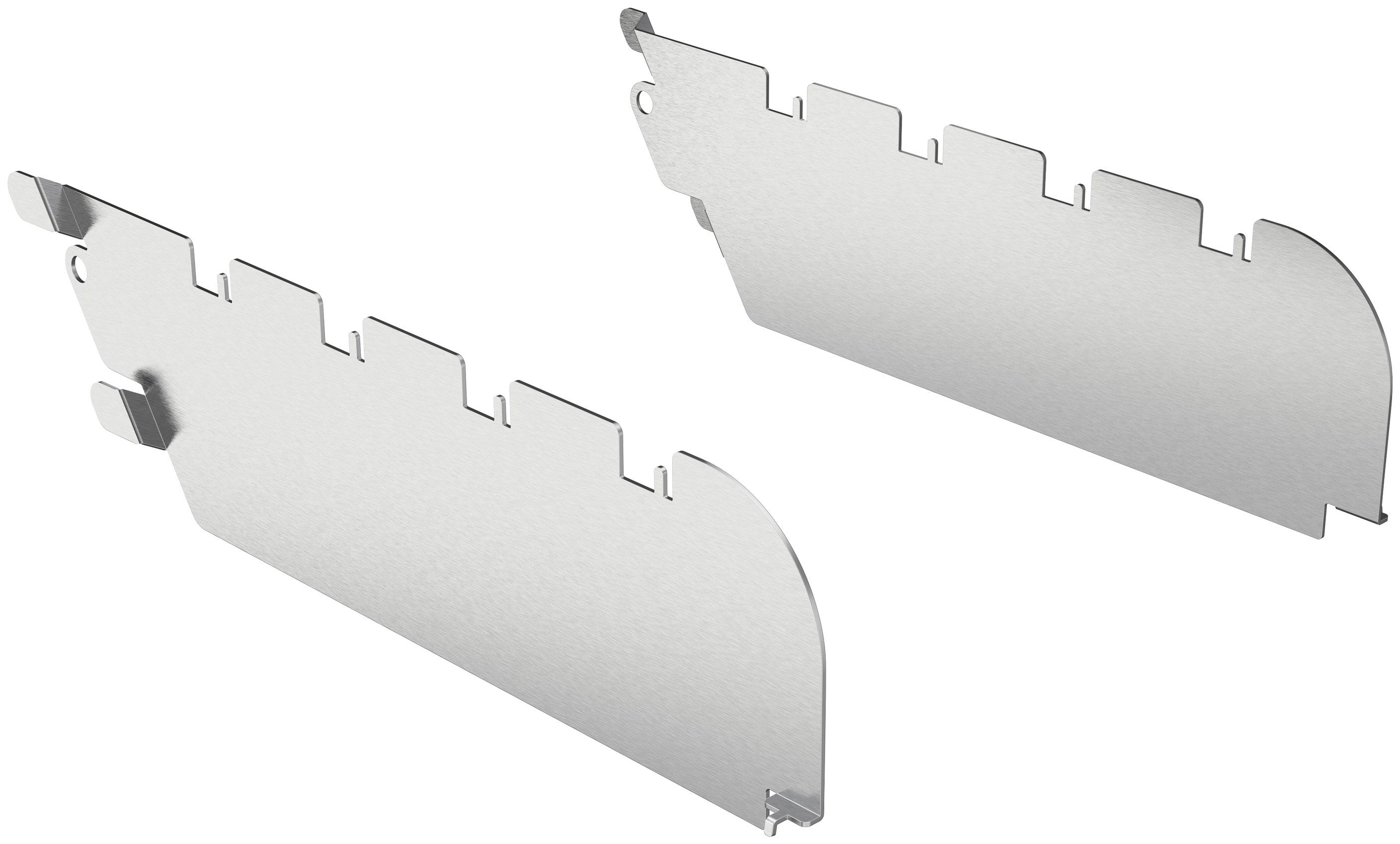 ROESLE Windbescherming voor barbecue VIDERO, 25398 voor primezone, hoogwaardige houder voor grillspiezen, roestvrij staal (2 stuks)