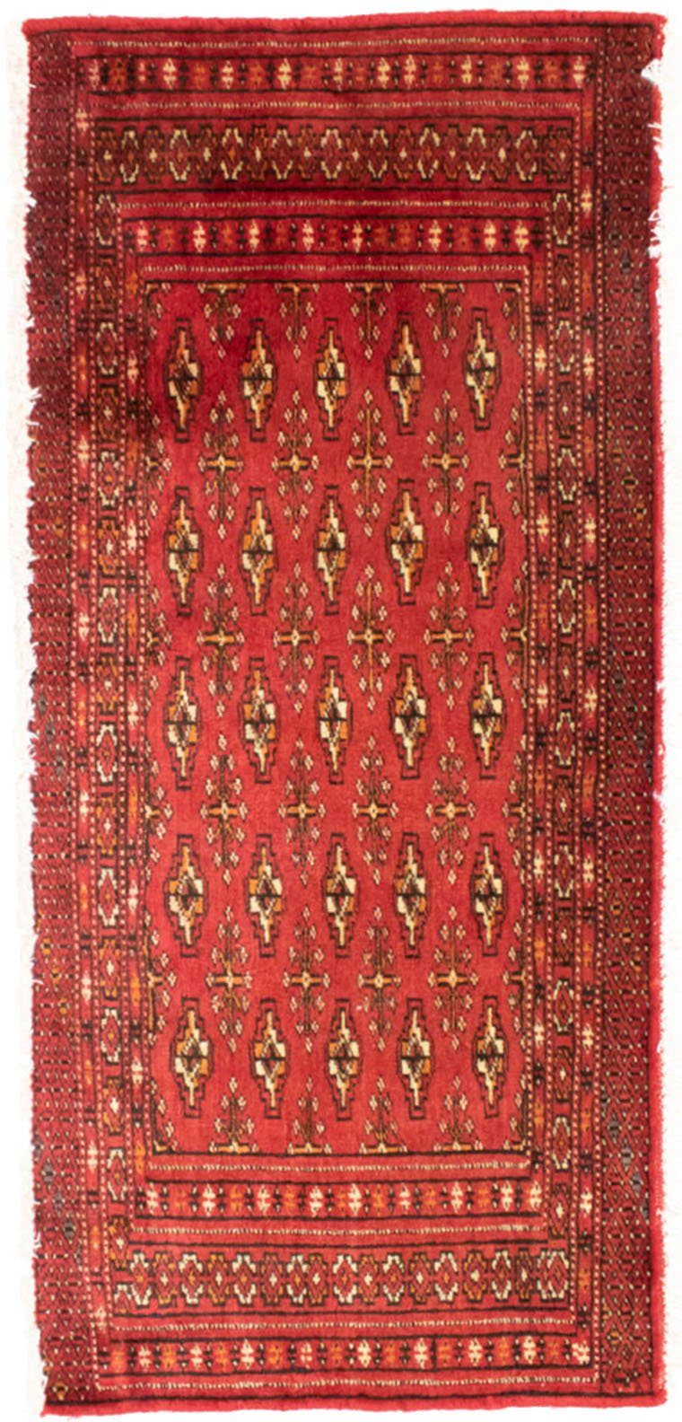 morgenland Wollen kleed Turkaman vloerkleed met de hand geknoopt rood