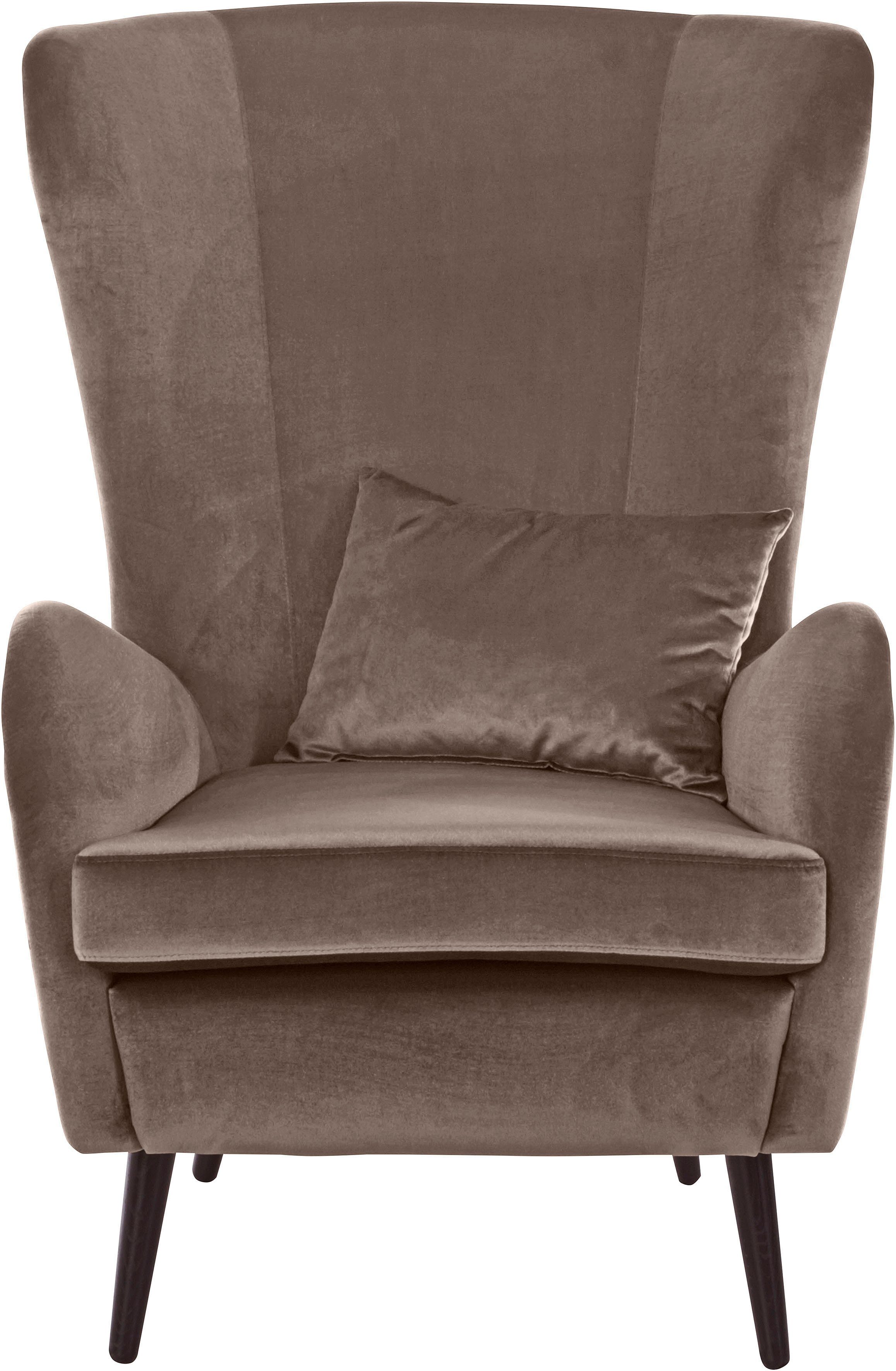Guido Maria Kretschmer Home&Living Fauteuil Sallito de kleinere versie van "salla", in 6 stofkwaliteiten, fauteuil bxdxh: 76x85x109 cm, overtrekstof ook in luxe-microvezel in imita