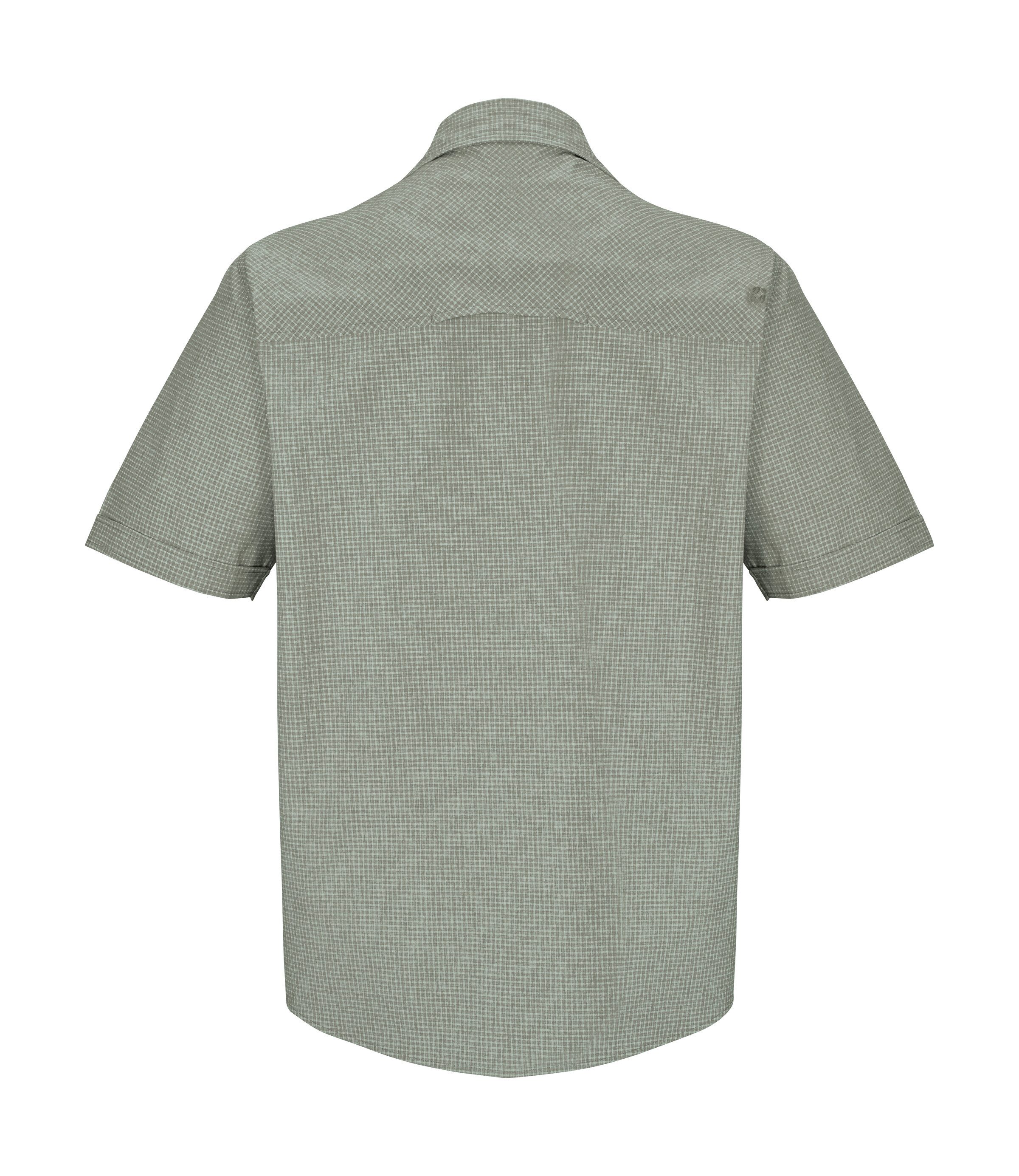 Killtec Functioneel shirt KOS 47 MN WVN SHRT Geruite killtec heren functiemuts, ademend, PFAS-vrij