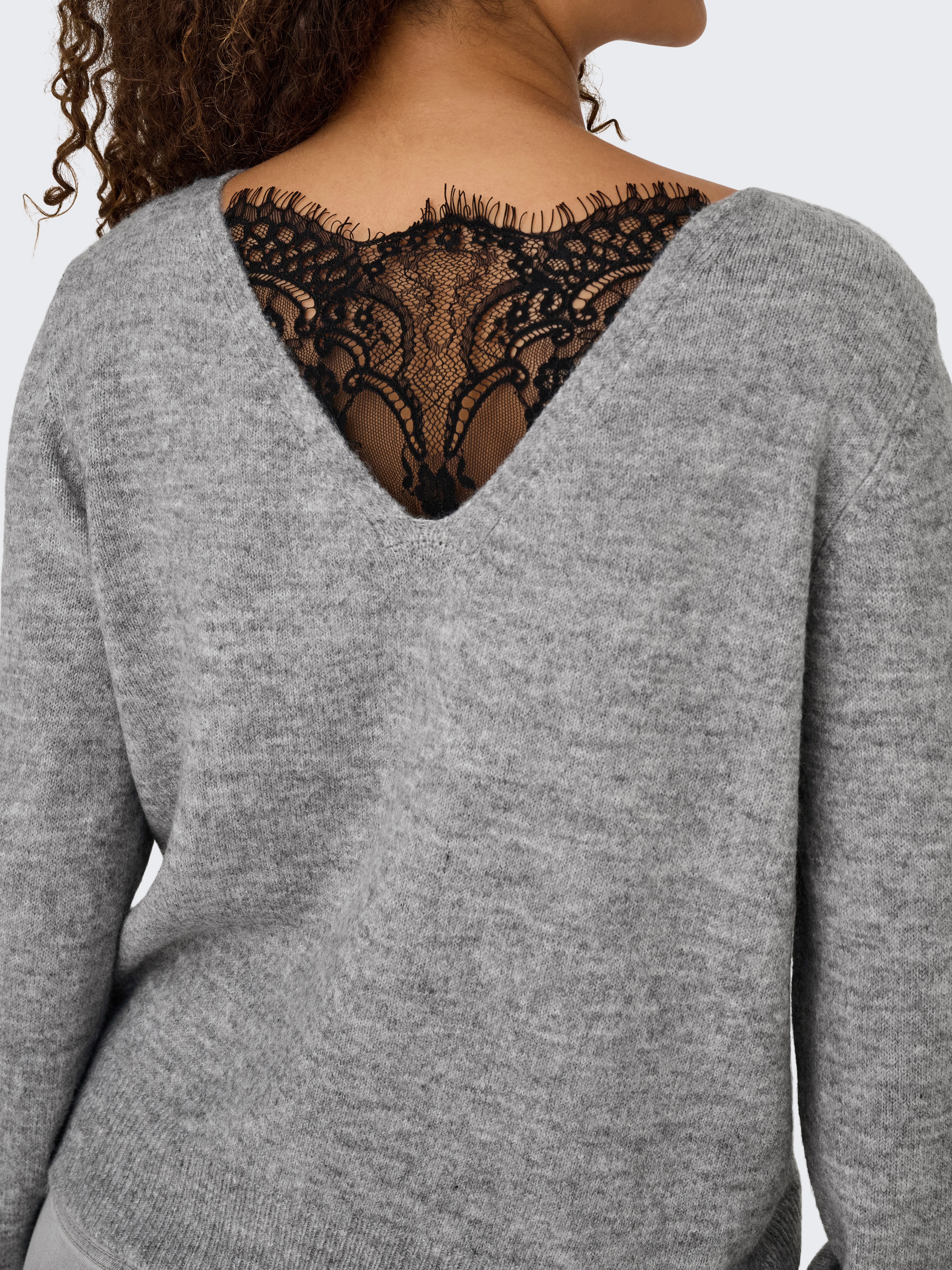 Only Vest ONLADELE LS LACE MIX REVERS CARDI CC KNT