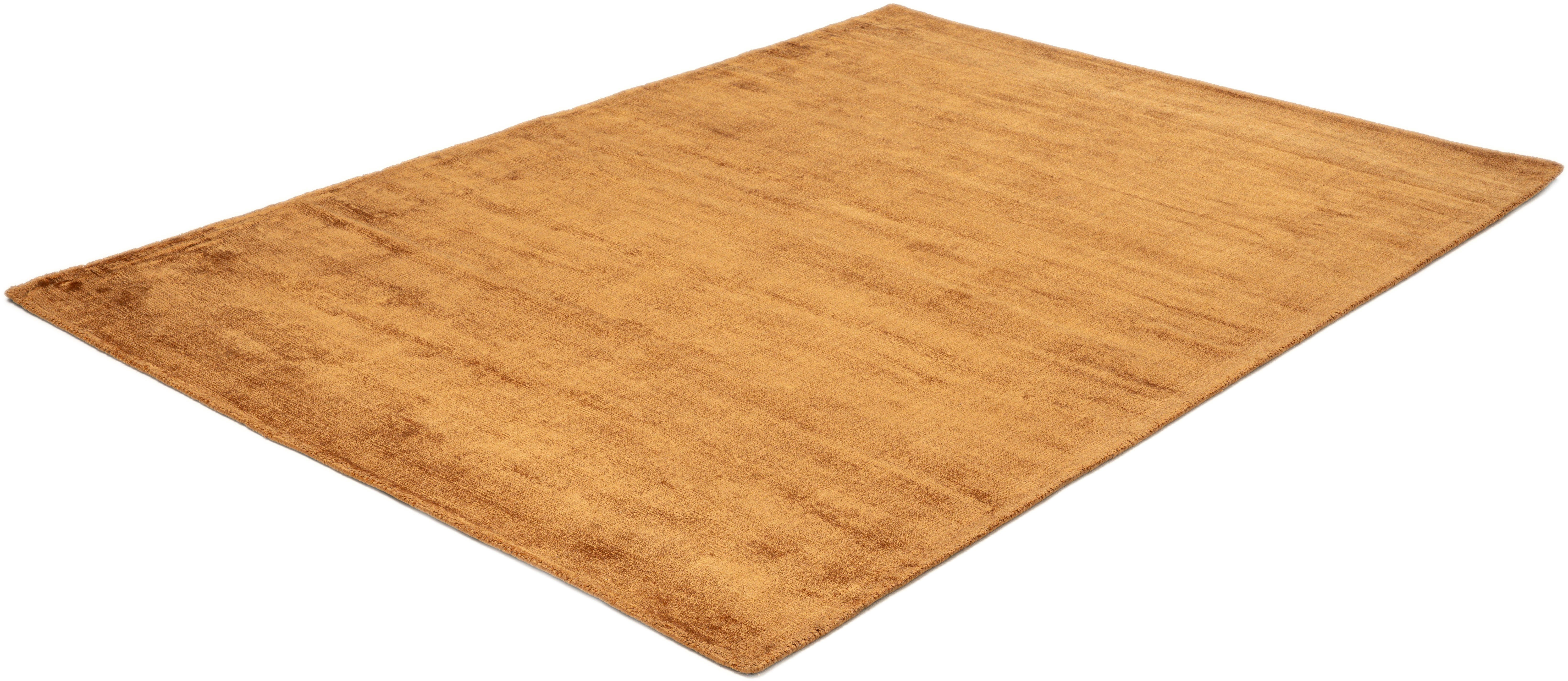 TOM TAILOR HOME Vloerkleed Shine uni Handgeweven vloerkleed, 100% viscose, met de hand geweven, met elegante glans