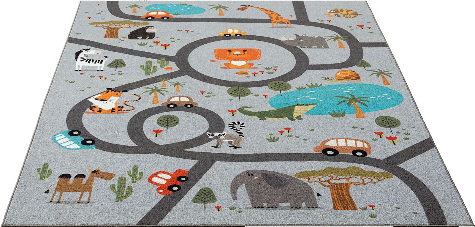 The carpet Vloerkleed Happy Life Life kinderkamer tapijt speelkleed onderhoudsvriendelijk