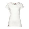 ragwear t-shirt mint o met logo-opschrift en sierknoop-applicatie in natuurlijke hout-look wit
