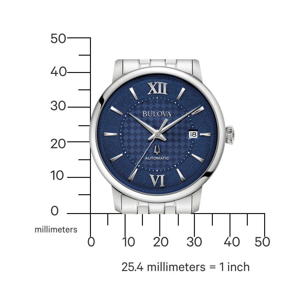 Bulova Automatisch horloge Polshorloge, herenhorloge, mechanisch horloge, roestvrijstalen band, analoog, dag