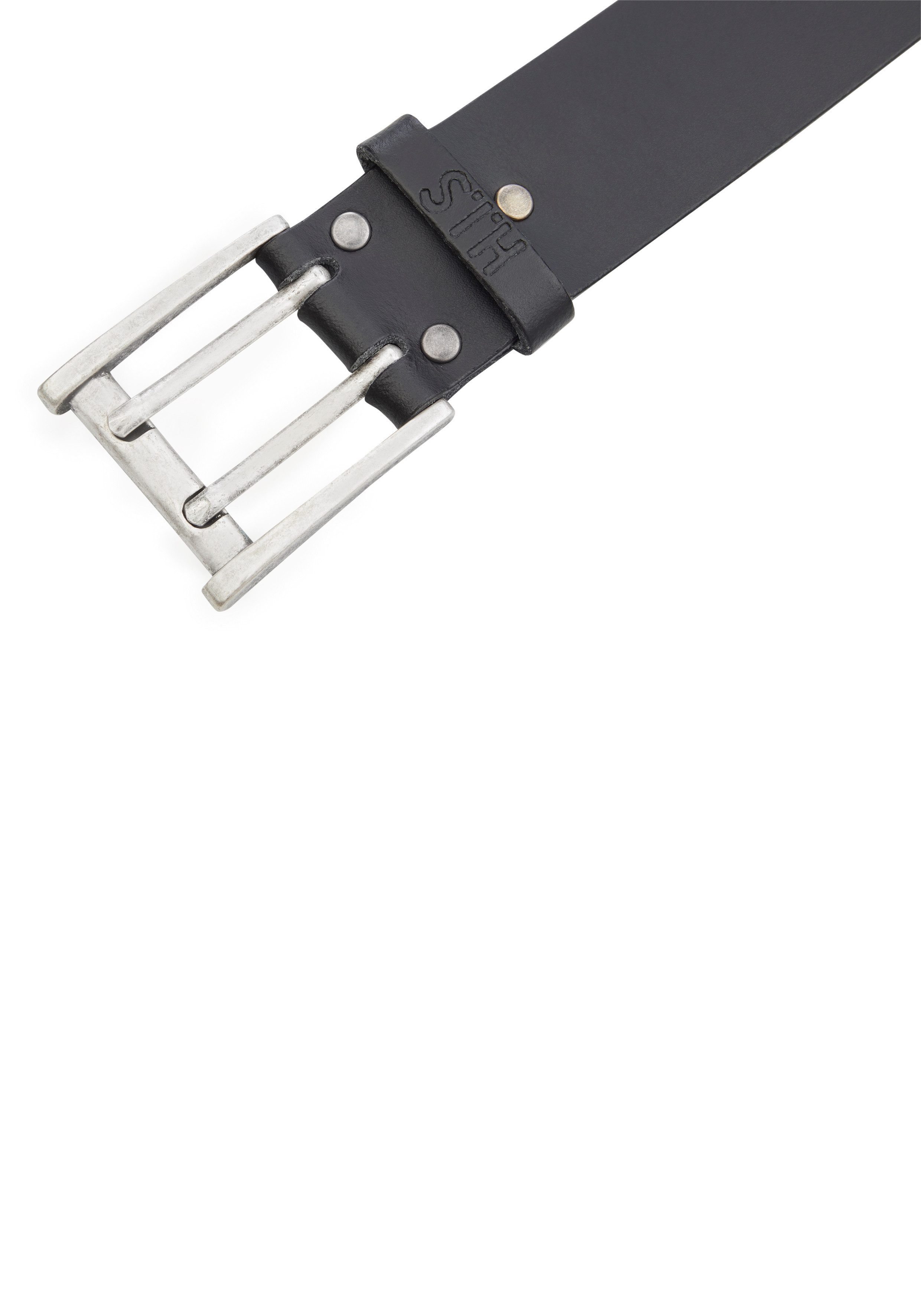 H.I.S Leren riem met dubbele gesp tot nieuwe collectie