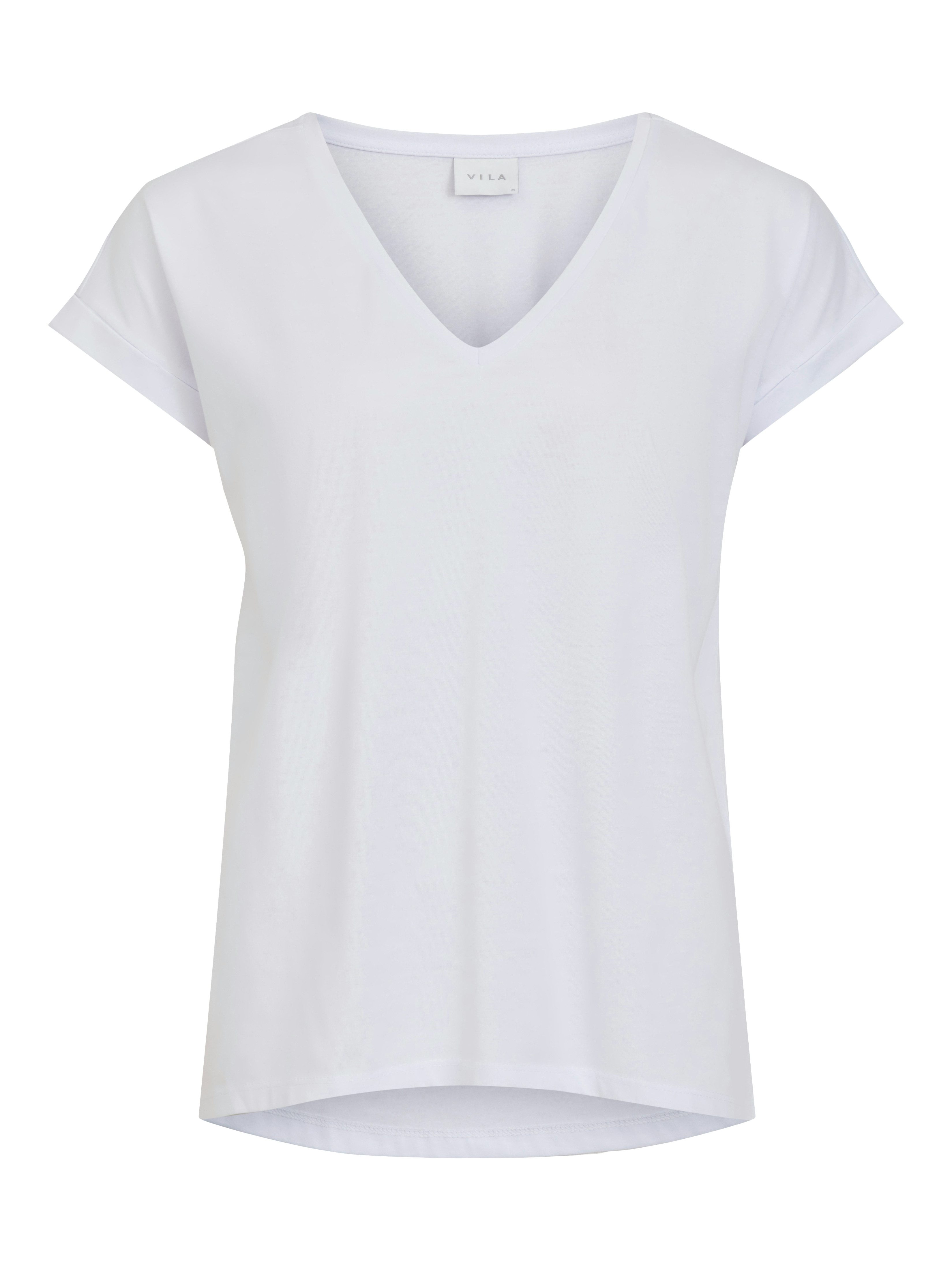 Vila Shirt met V-hals VIDREAMERS NEW V-NECK T-SHIRT - NOOS