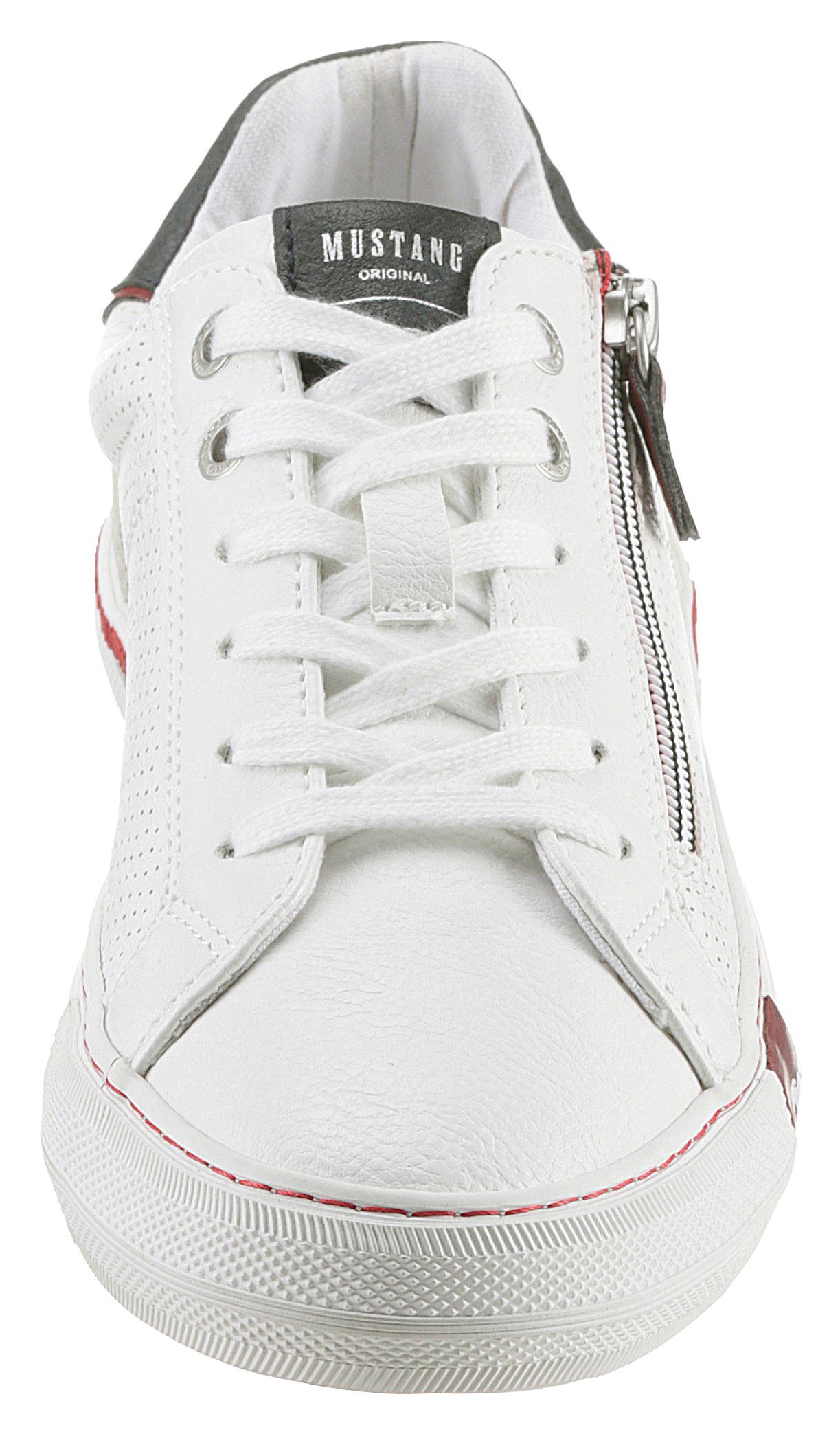 Mustang Shoes Sneakers zachte schachtvering, vrijetijdsschoen, lage schoen, veterschoen