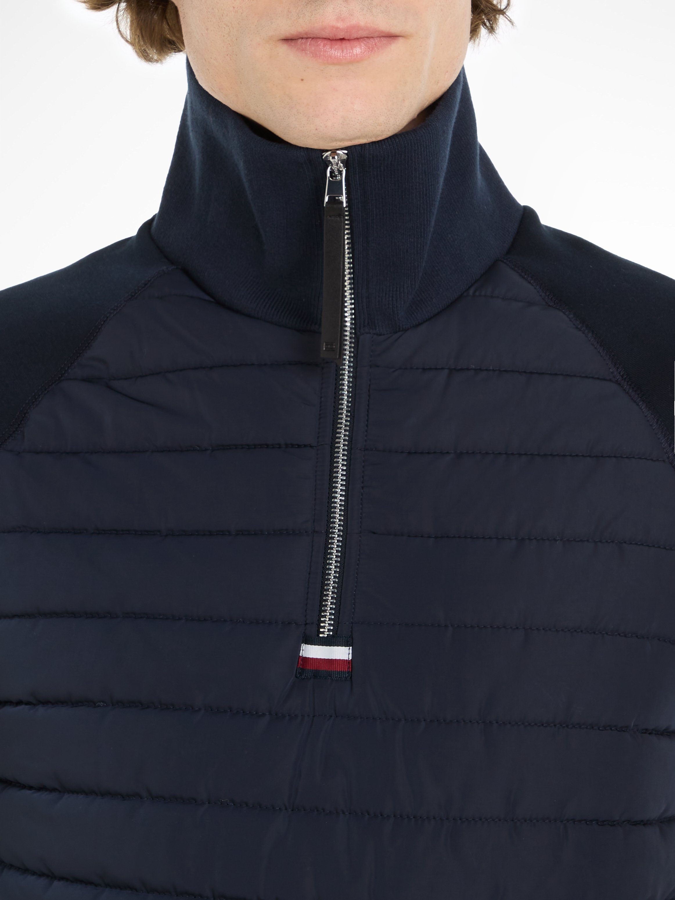 Tommy Hilfiger Sweatshirt MIX MEDIA HALF ZIP