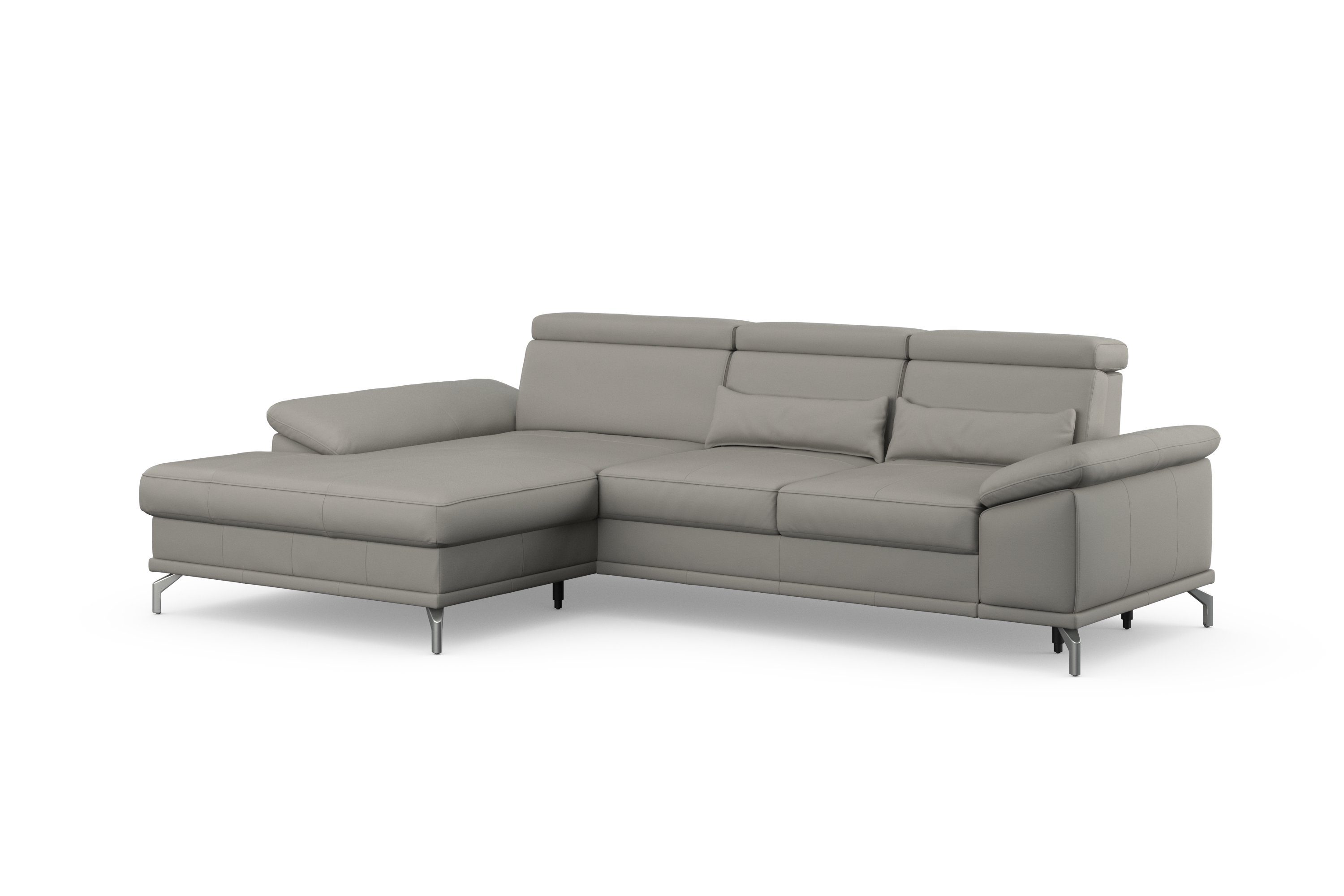sit&more Hoekbank Cabrio L-vorm, met zitdiepteverstelling, arm- en hoofdsteunverstelling