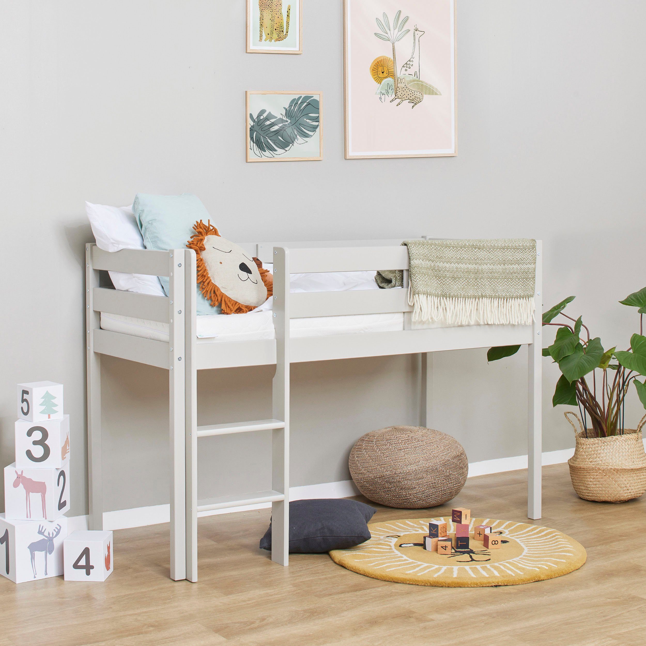 Hoppekids Speelbed ECO COMFORT, hoogslaper, deelbaar in 2 eenpersoonsbedden
