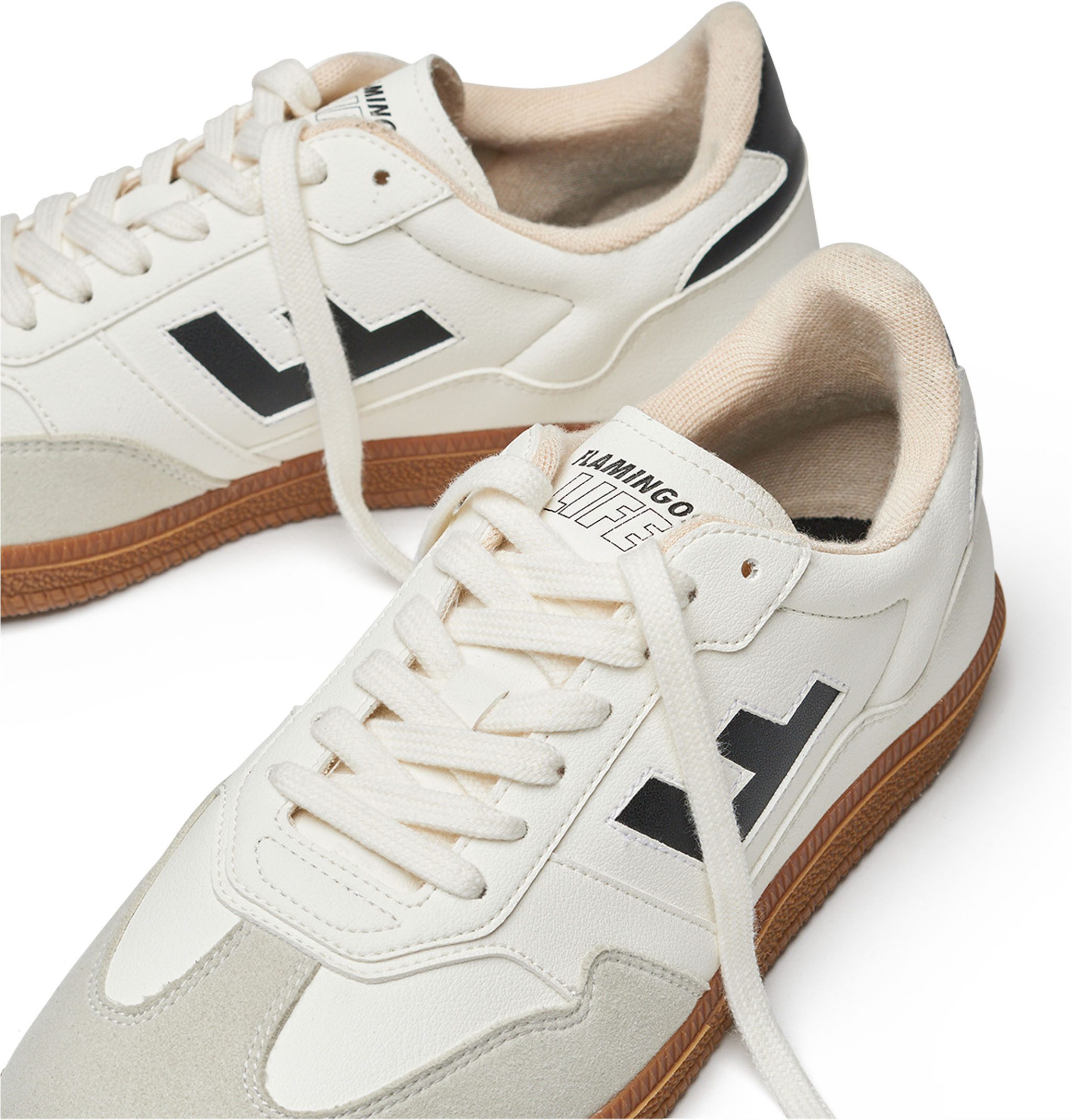 MUSTANG Sneakers BURELA SLIM vegan sneaker, bovenmateriaal van 70% maïsresten