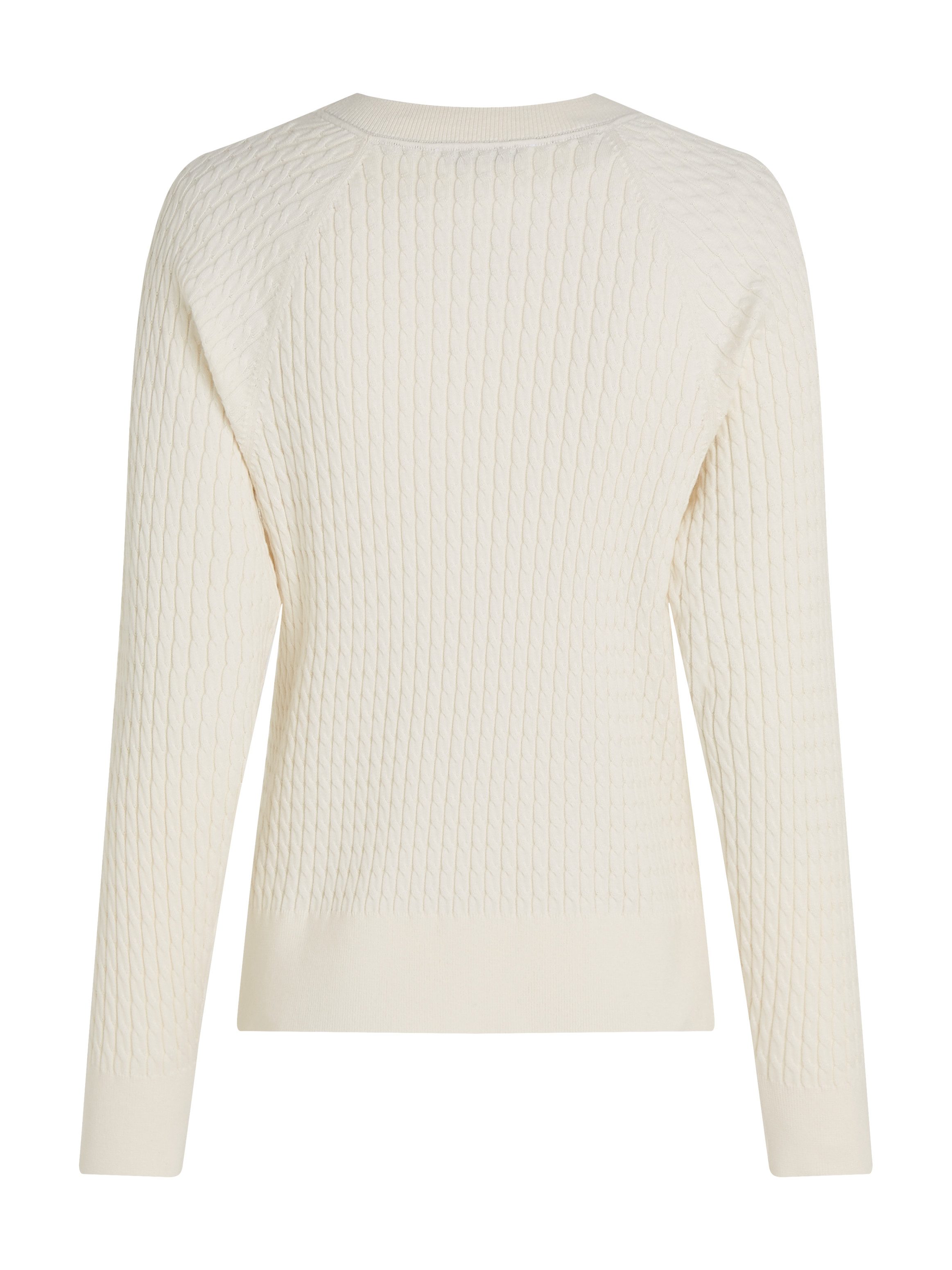 Tommy Hilfiger Trui met ronde hals CO CABLE C-NK SWEATER