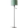 places of style staande lamp elijah staande lamp met textielen kap oe 42 cm en leeslamp, leeslamp incl. led flexibel instelbaar, afzonderlijk schakelbaar (1 stuk) groen