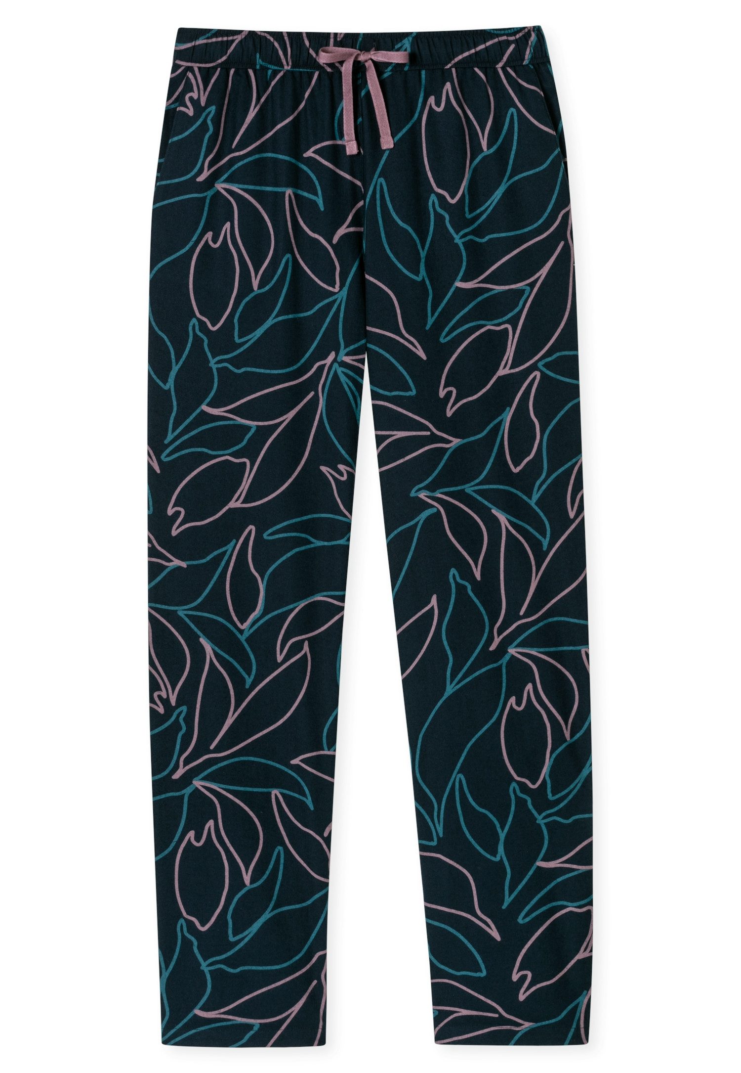 Schiesser Loungebroek Mix+Relax met bloemenprint