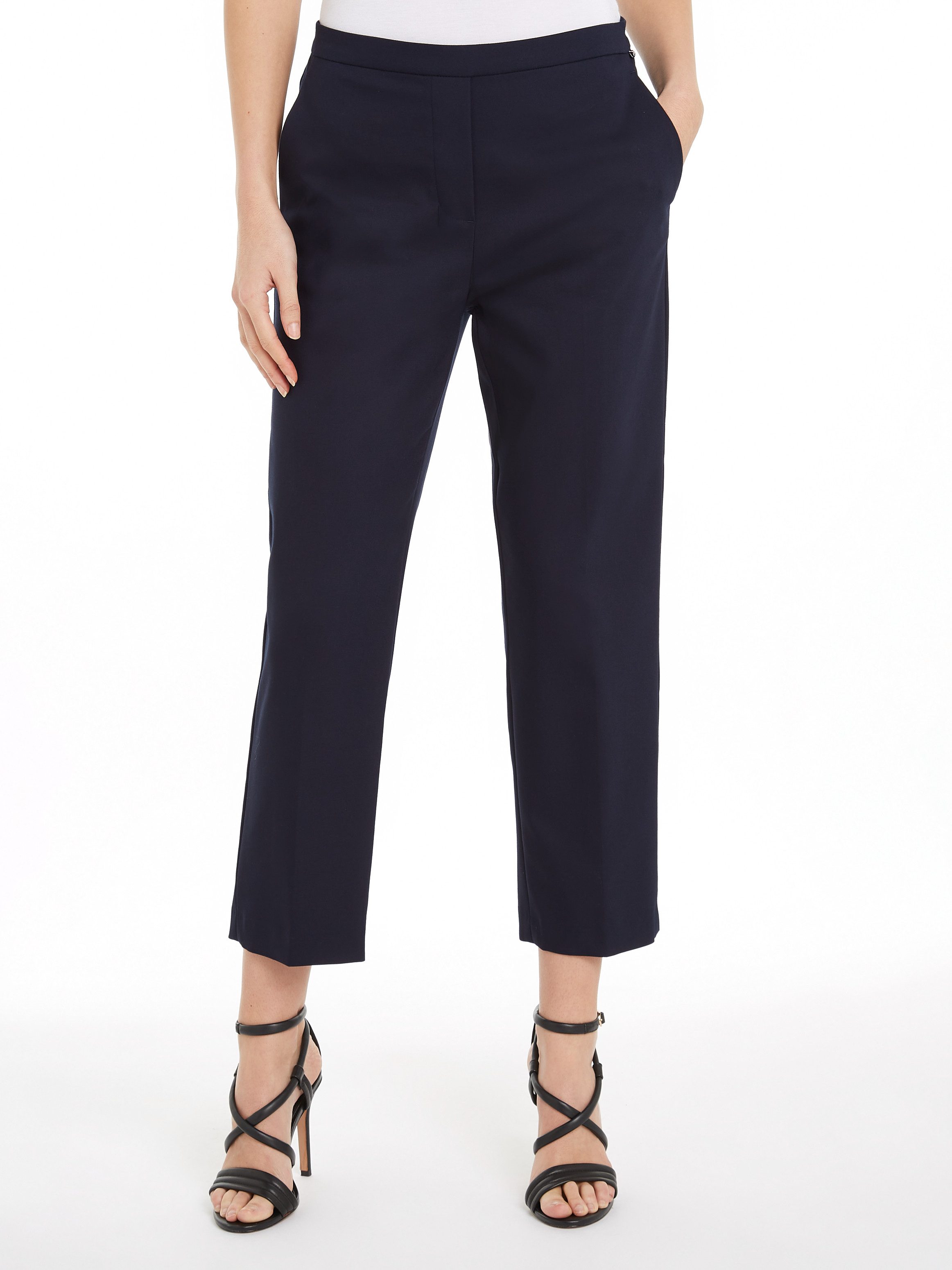 Tommy Hilfiger Chino met logo-stiksel, elastische pull-on broek