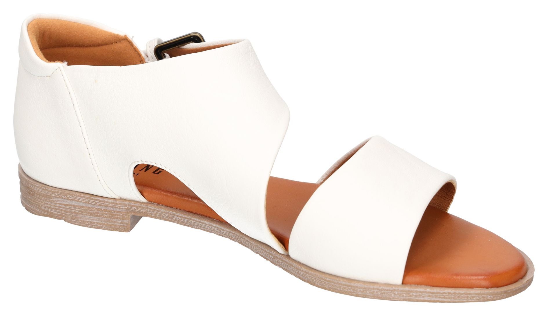 Mustang Shoes Sandalen , zomerschoen, sandaal, riemchensandaal in asymmetrische look