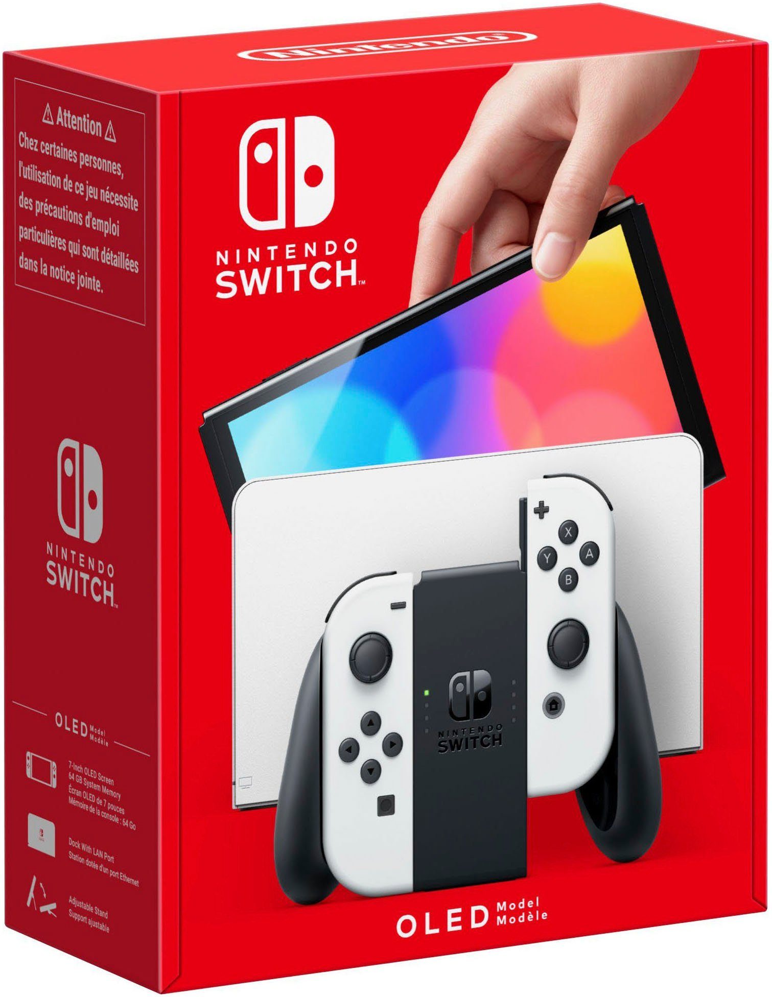 Nintendo Switch Gameconsole OLED-model + beschermfolie & tas