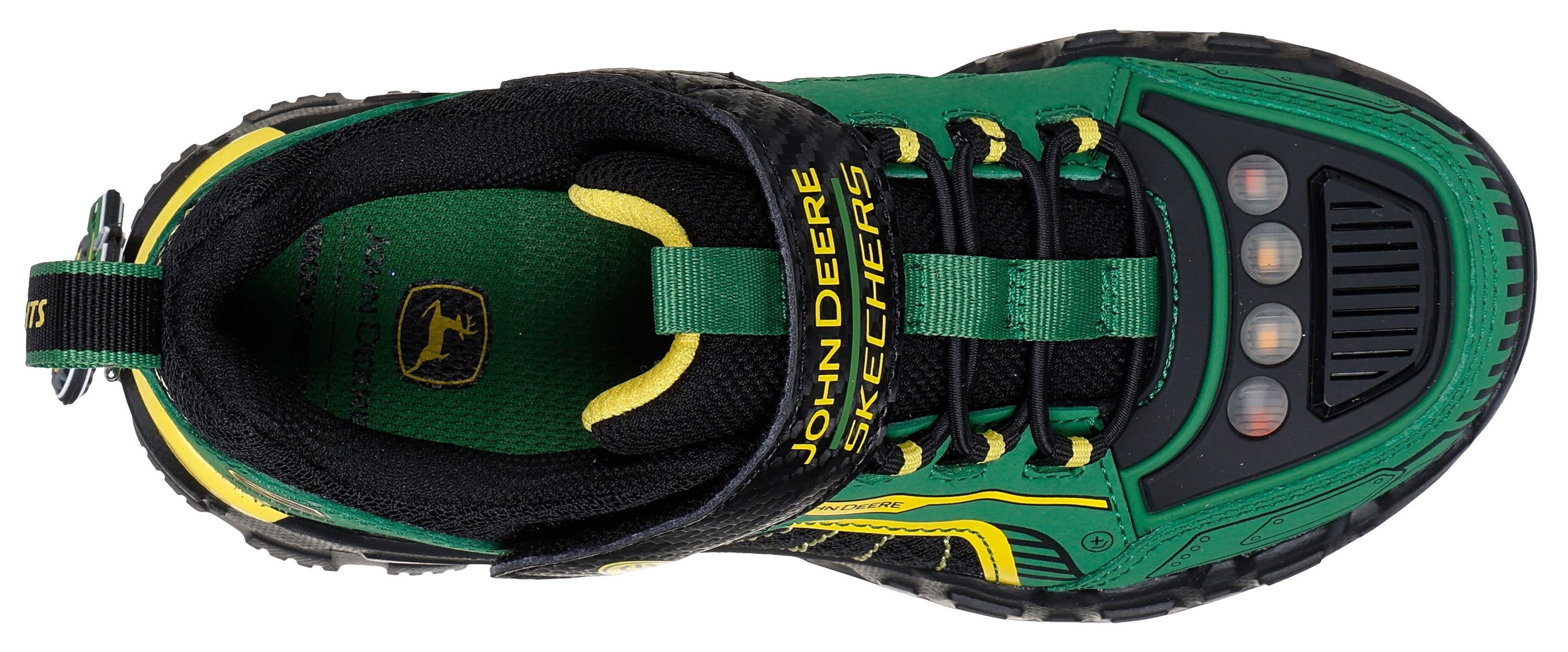 Skechers Sneakers ADVENTURE TRACK - JOHN DEERE , klittenbandschoen in john deere ontwerp, maat sjabloon om te downloaden