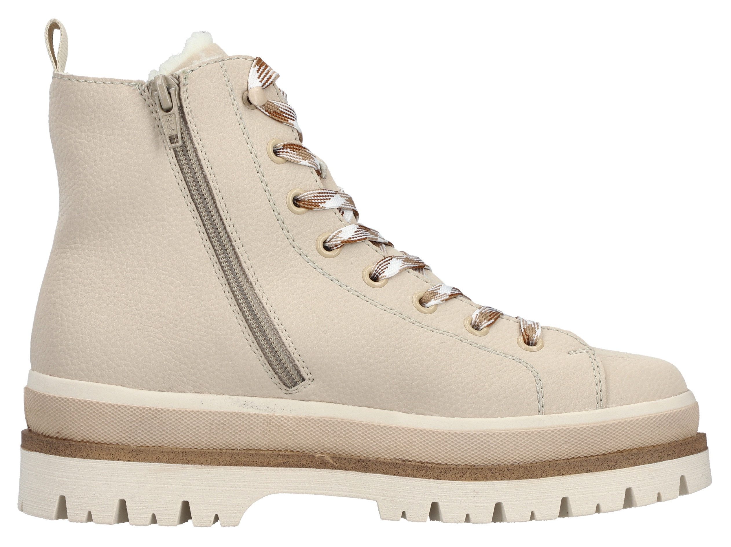 Rieker Winterlaarsjes Plateauzolen, veterboots, profielzool, met warme voering