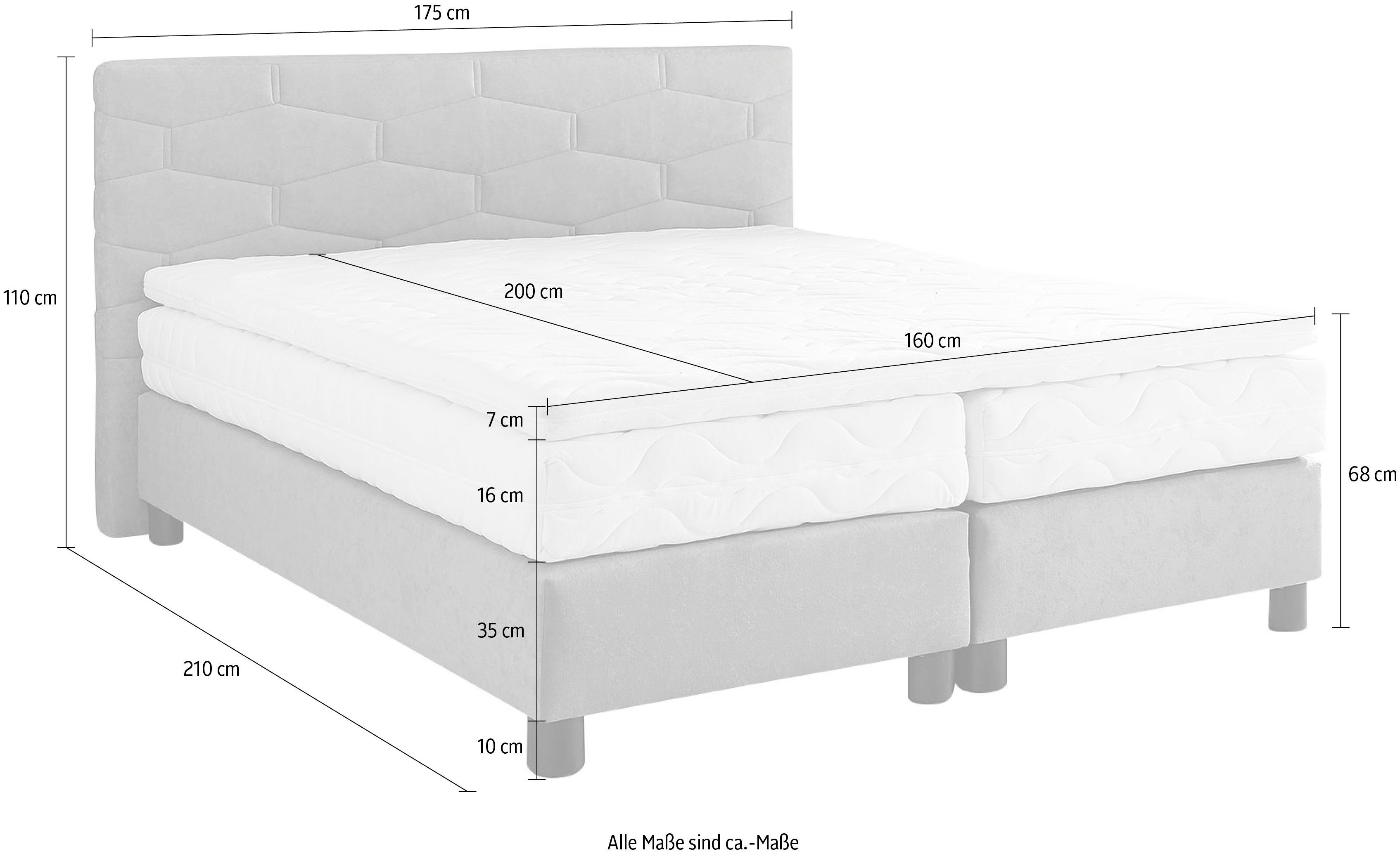 Westfalia Polsterbetten Boxspring naar keuze met topmatras