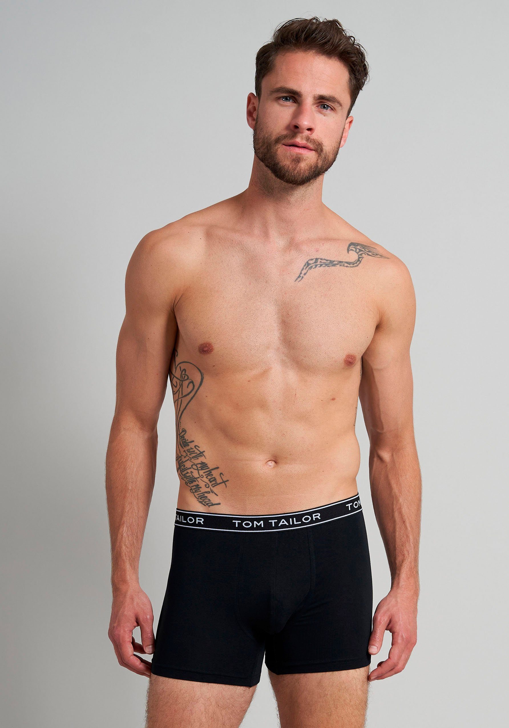 Tom Tailor Boxershort Buffer met perfecte pasvorm voor elke dag (3 stuks)