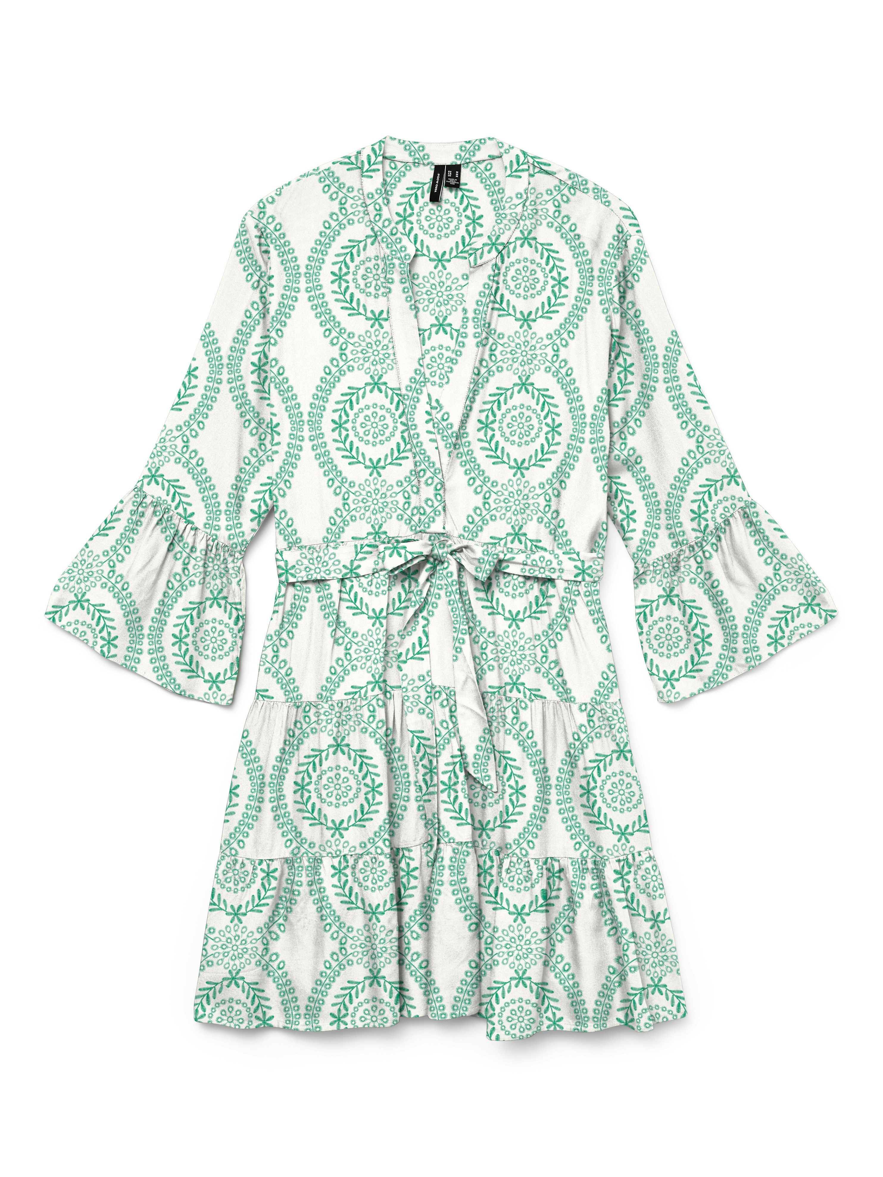 Vero Moda Tuniekjurk VMMELBA 3/4 SHORT BELT DRESS WVN GA NOOS