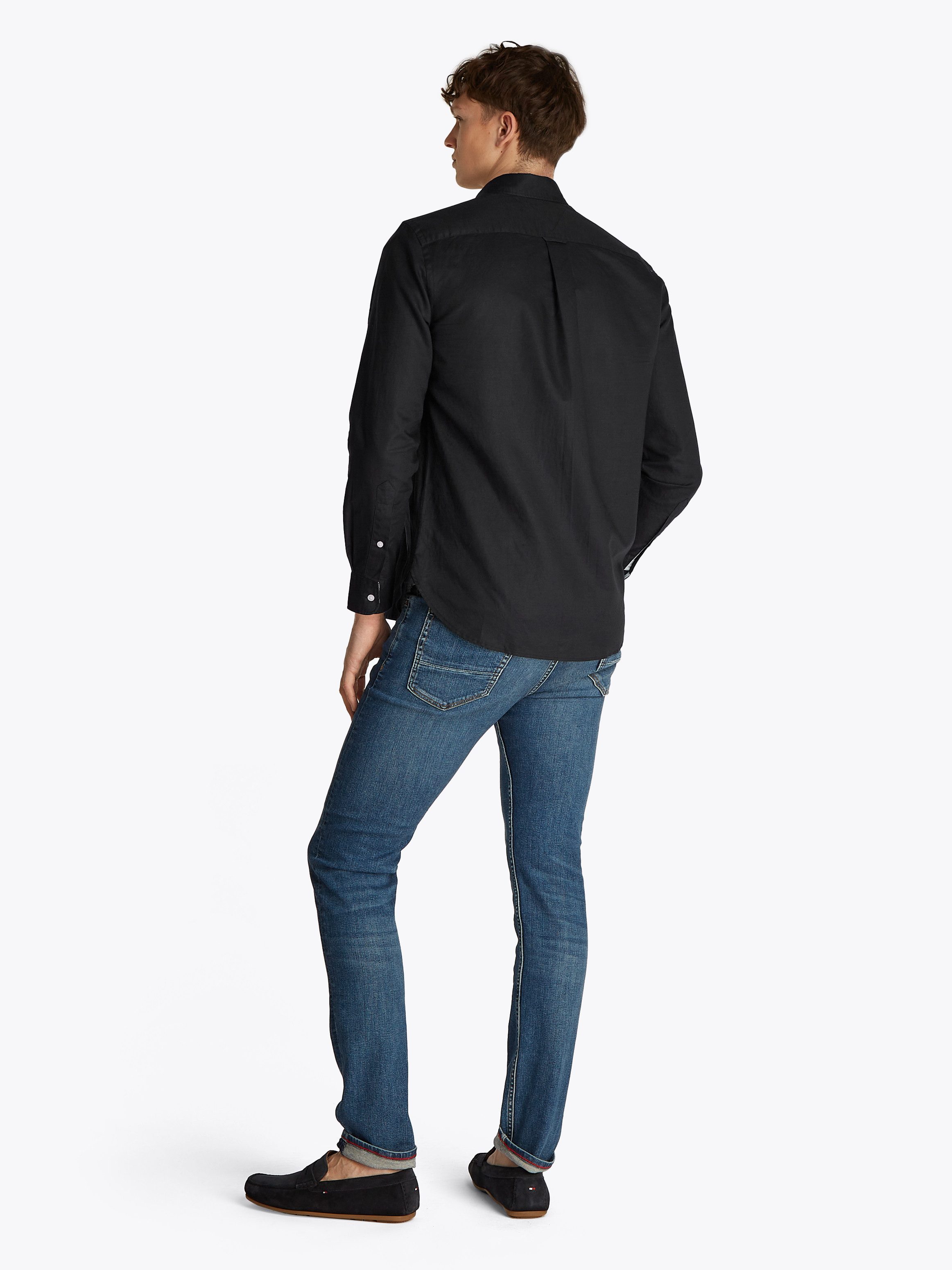 Tommy Hilfiger Overhemd met lange mouwen LINEN BLEND SOLID RF SHIRT