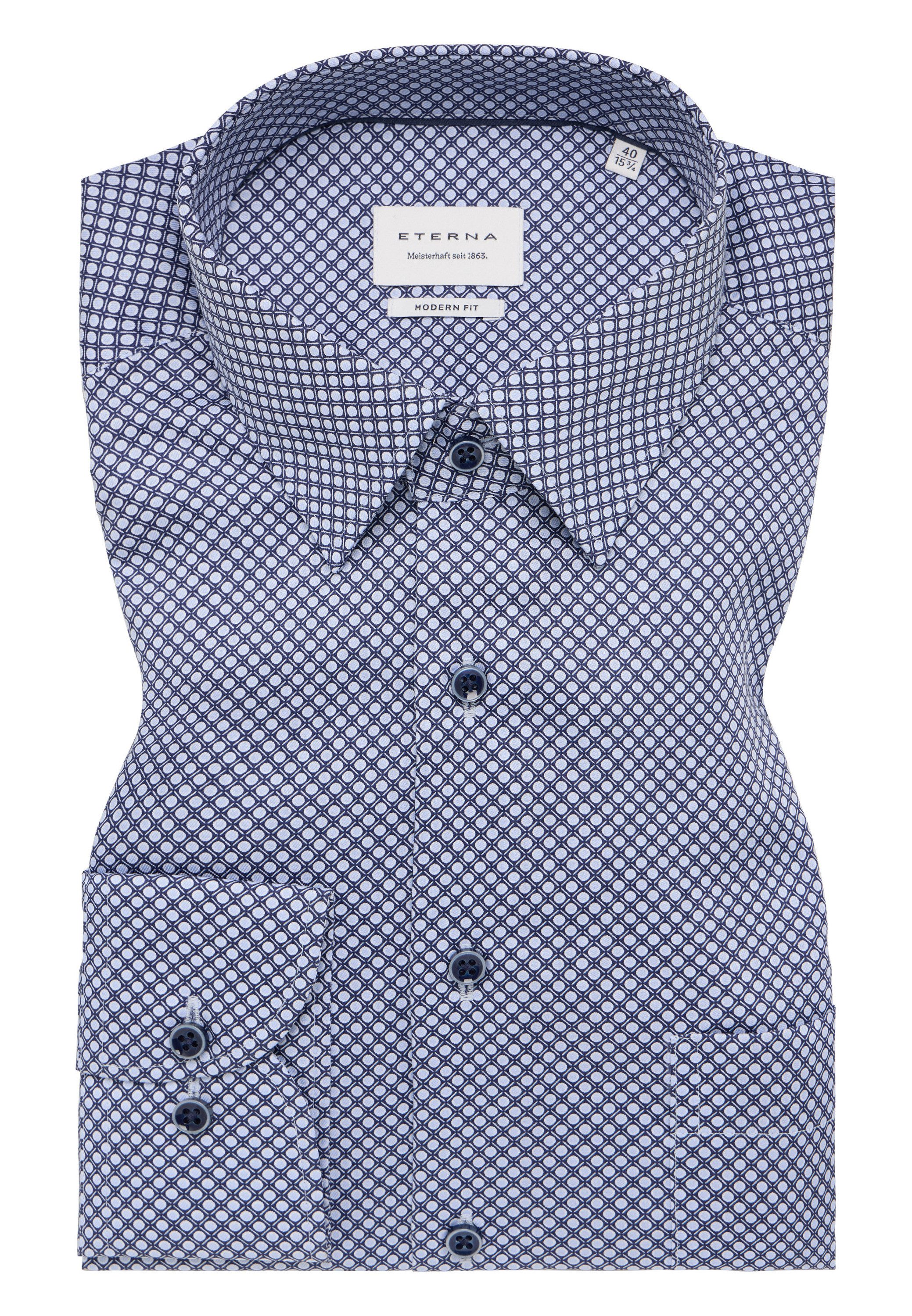 Eterna Overhemd met lange mouwen MODERN FIT NON IRON (strijkvrij)