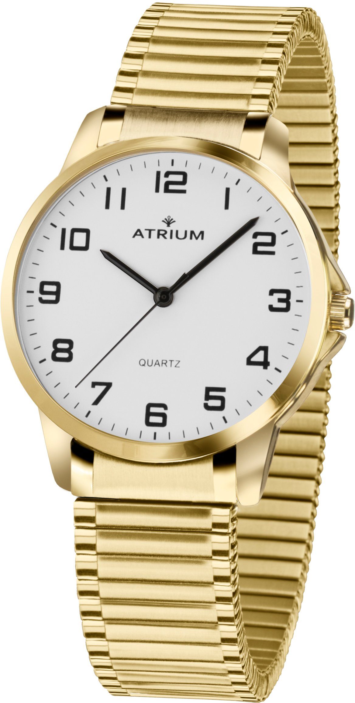 Atrium Kwartshorloge Horloge, dameshorloge, leren band