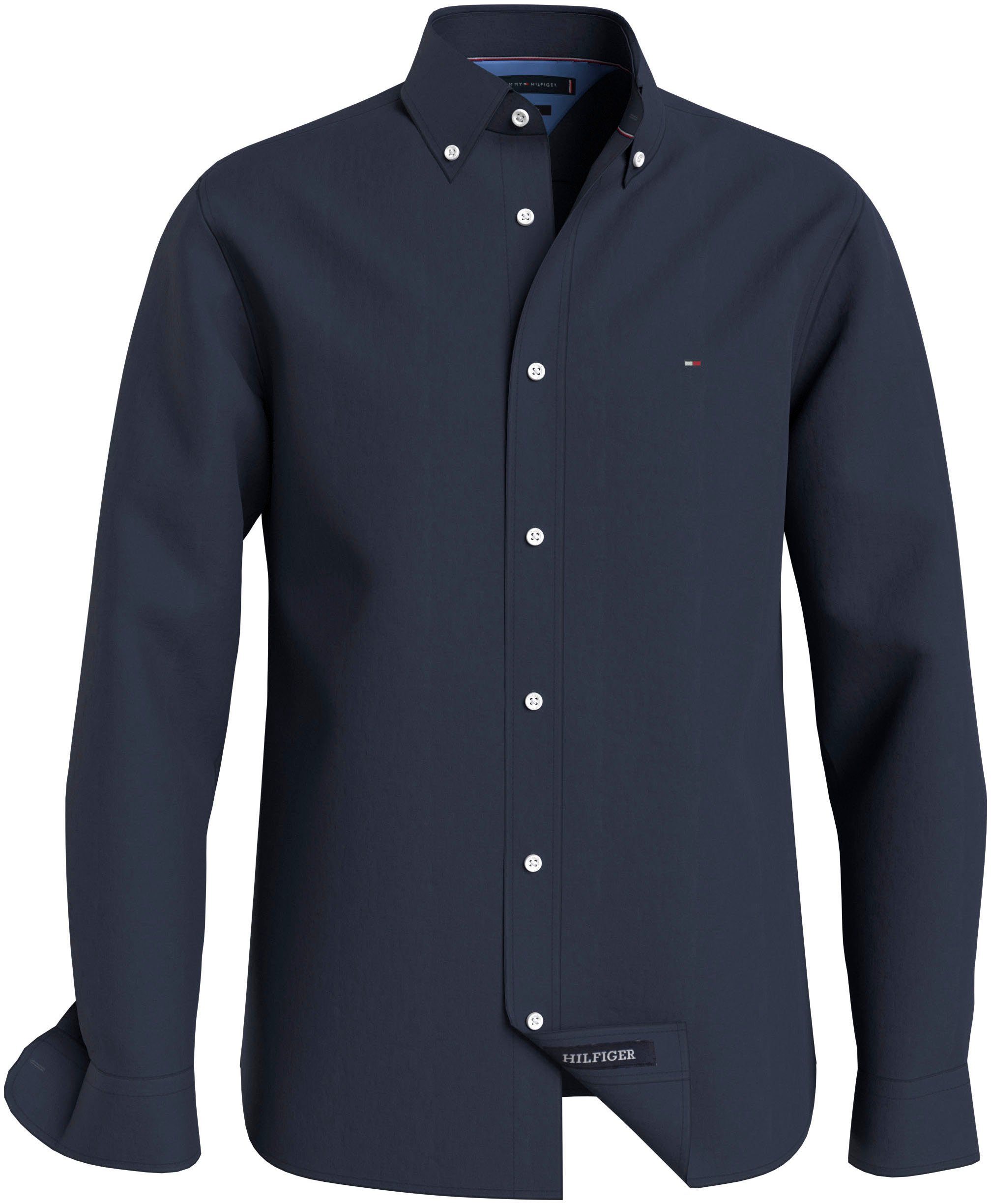 Tommy Hilfiger Overhemd met lange mouwen BT-PIGMT DYED LI SOLID RF SHRT-B