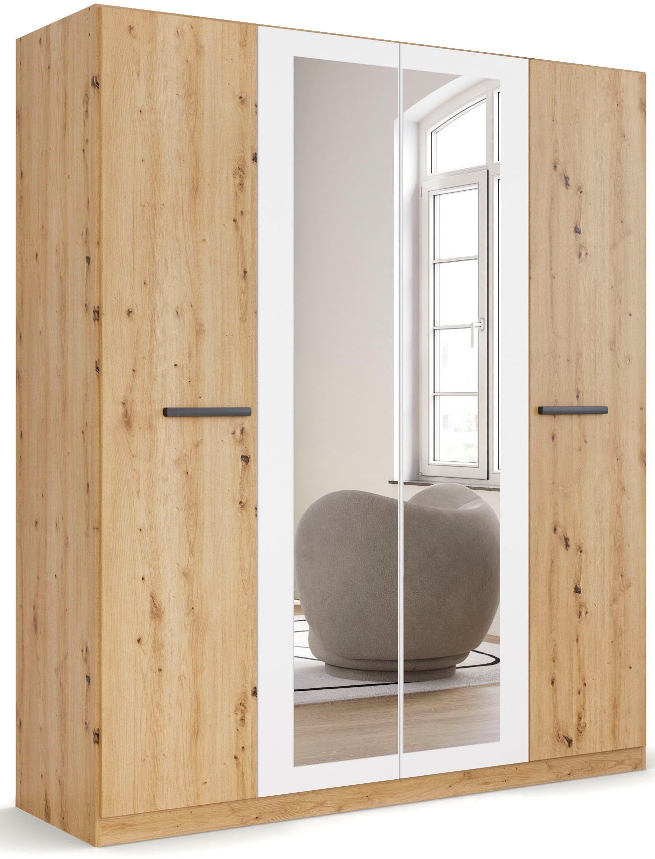 rauch Draaideurkast Kledingkast kast garderobe garderobekast opberwonder MODI kledingkasten maat 181 cm x 210 cm x 54 cm beige