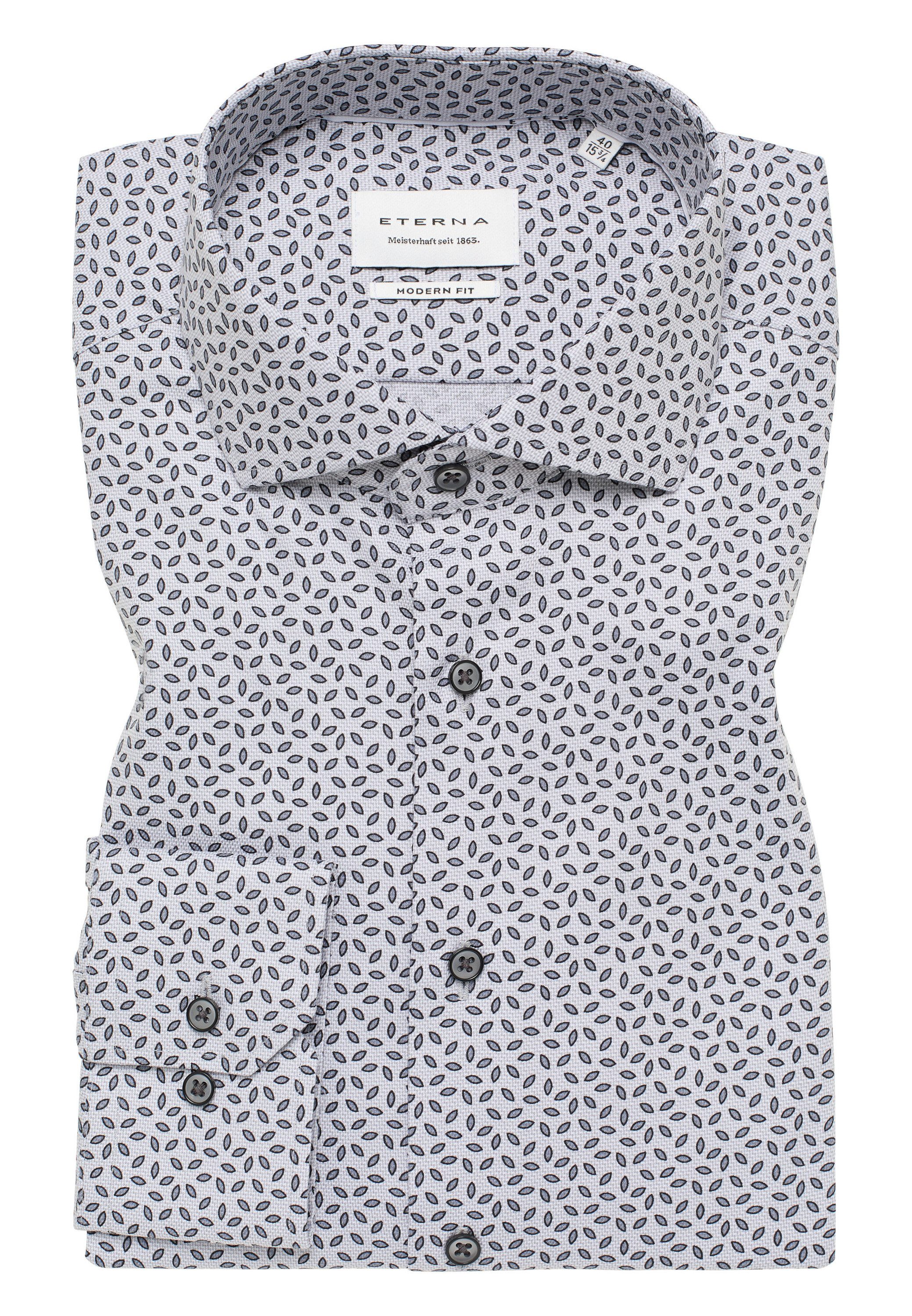 Eterna Overhemd met lange mouwen MODERN FIT NON IRON (strijkvrij)