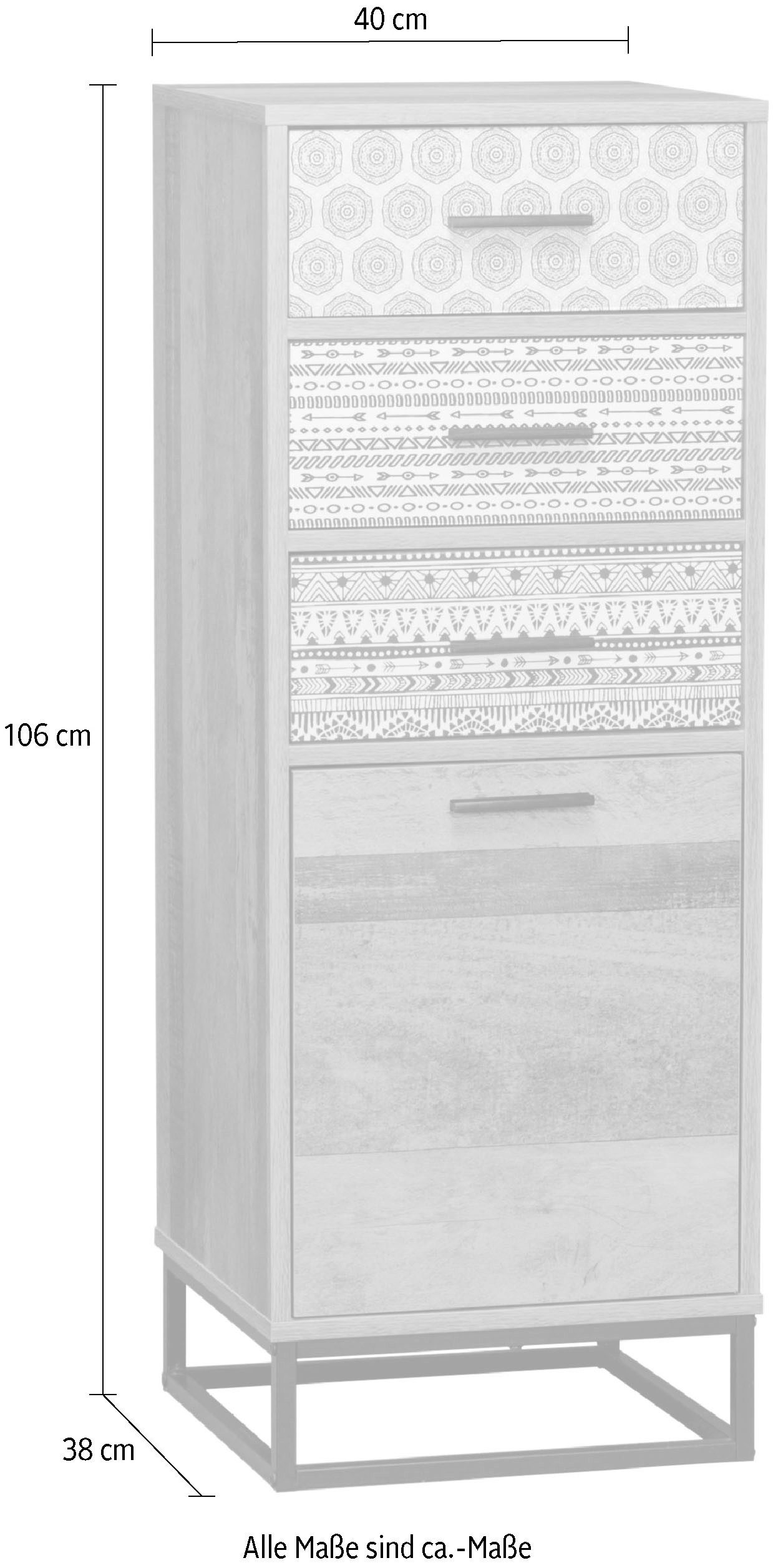 SIT Kast Skandi met decoratief patroon
